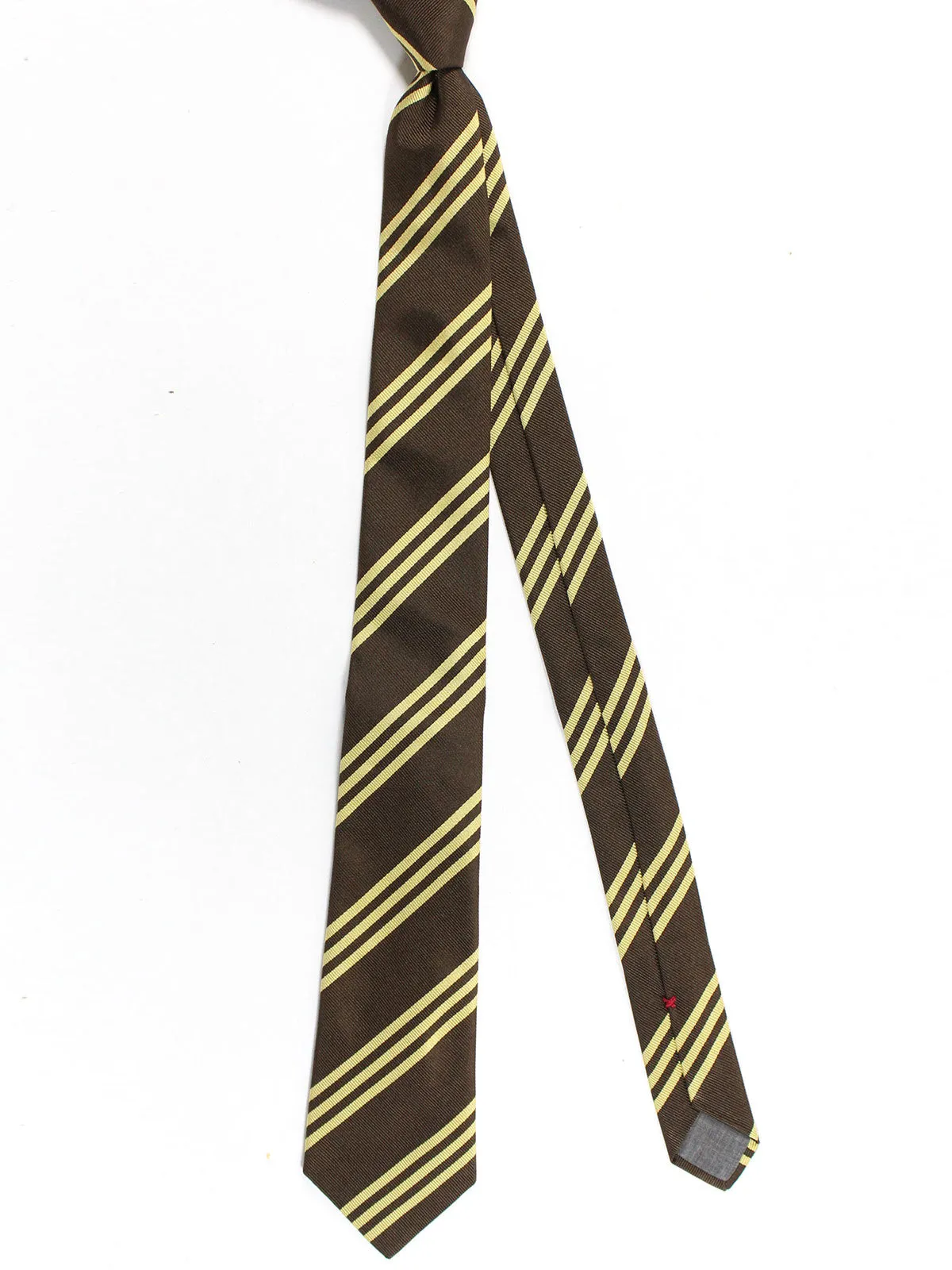 Brunello Cucinelli Tie Brown Stripes FINAL SALE