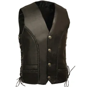 BUFFALO SNAP BRAIDED SIDE LACE VEST