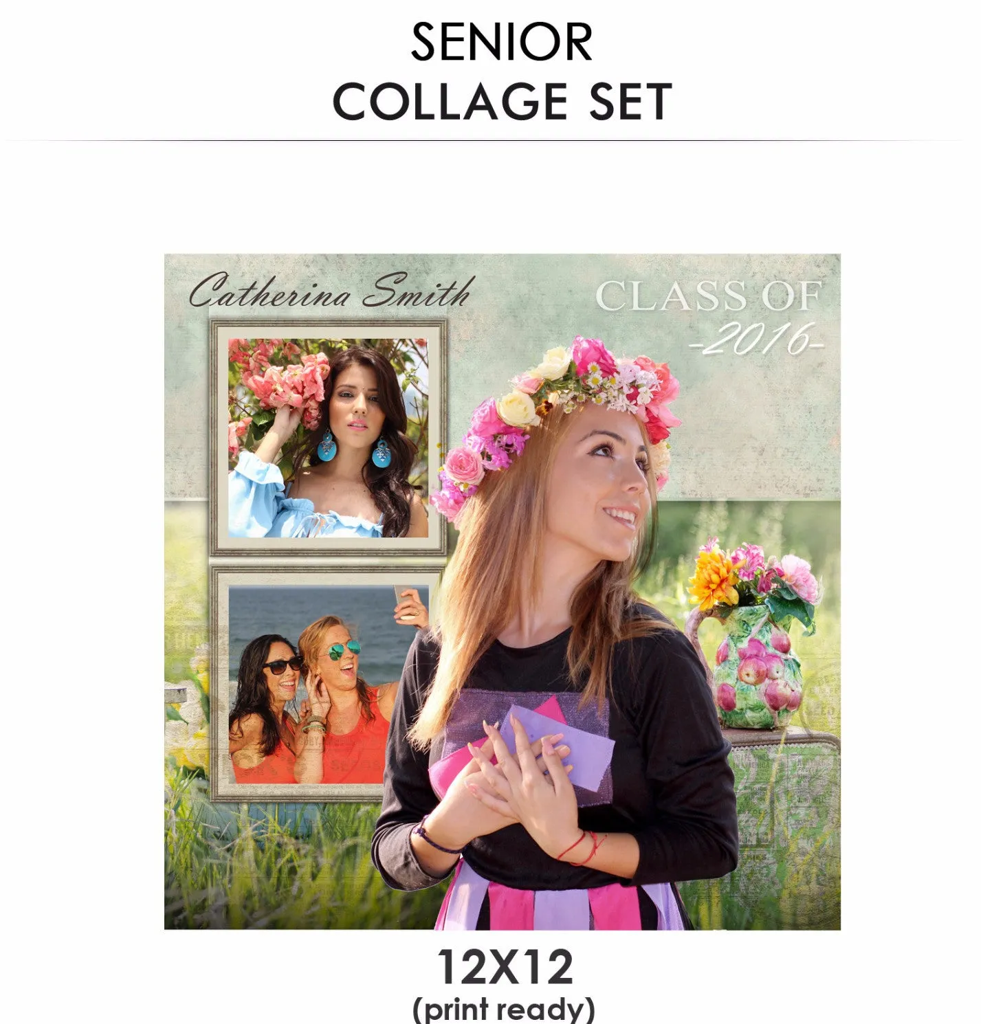 Catherina -Senior Collage Photoshop Template