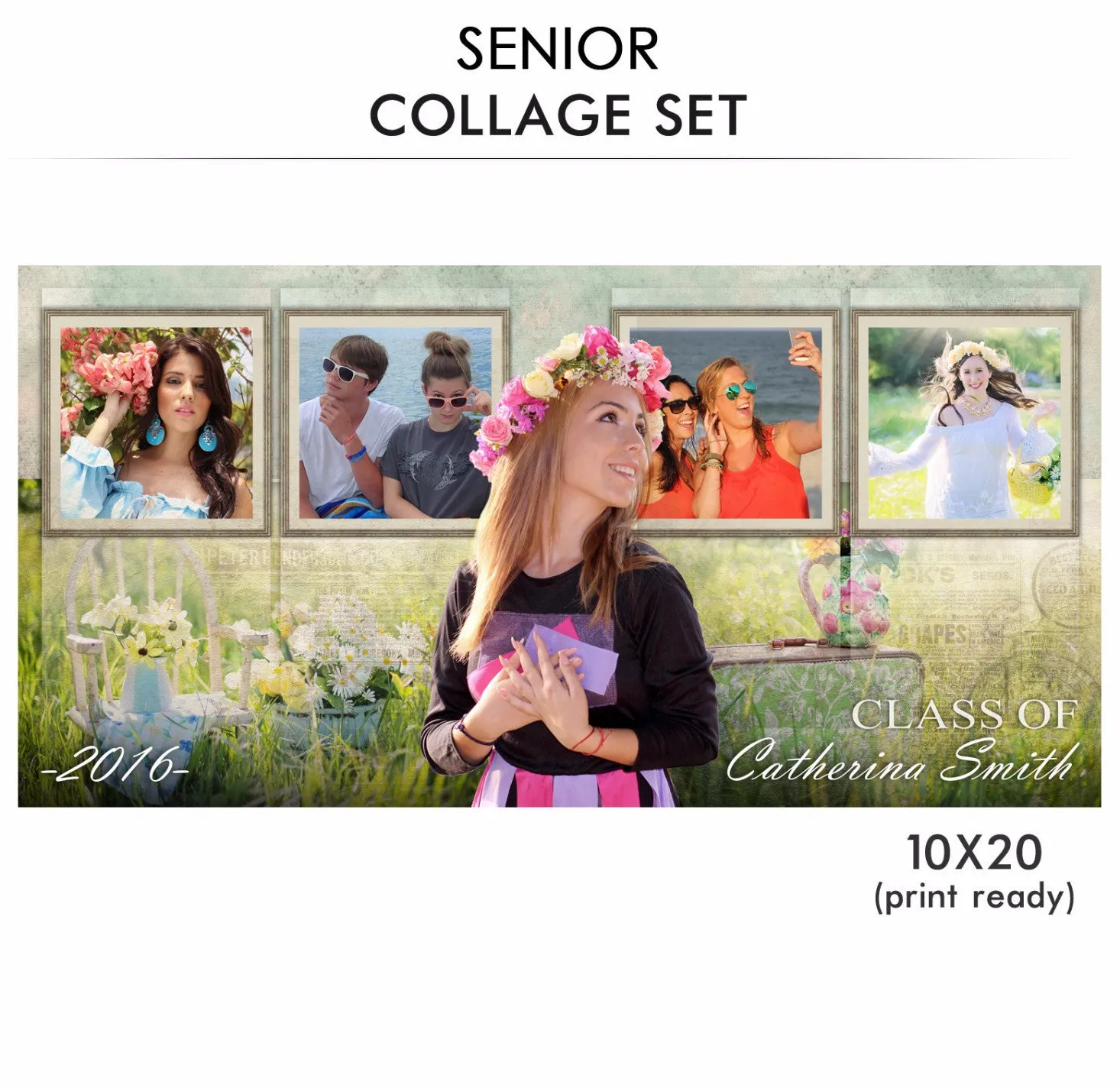 Catherina -Senior Collage Photoshop Template