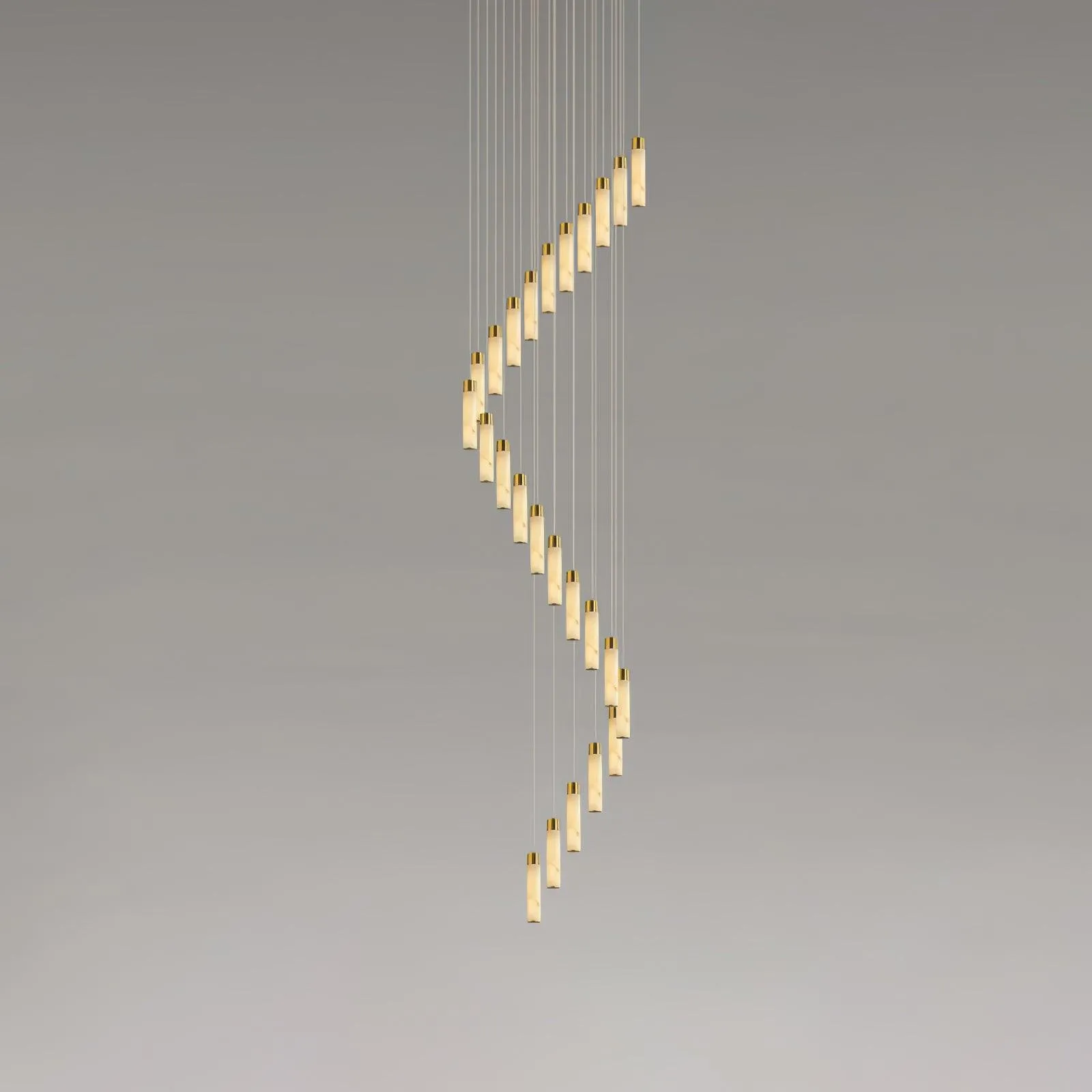 Celestial Alabaster Cascade Chandelier