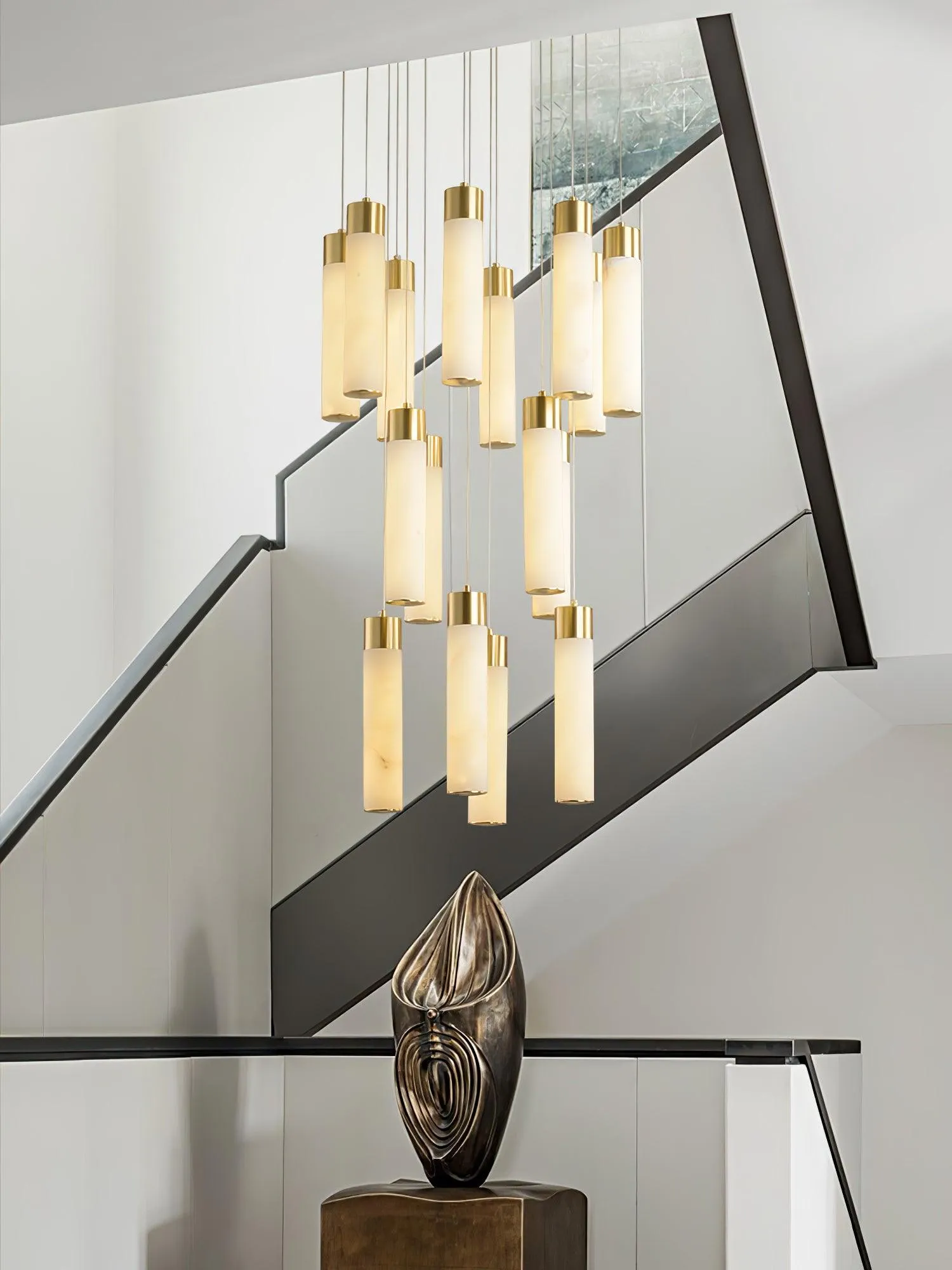 Celestial Alabaster Cascade Chandelier