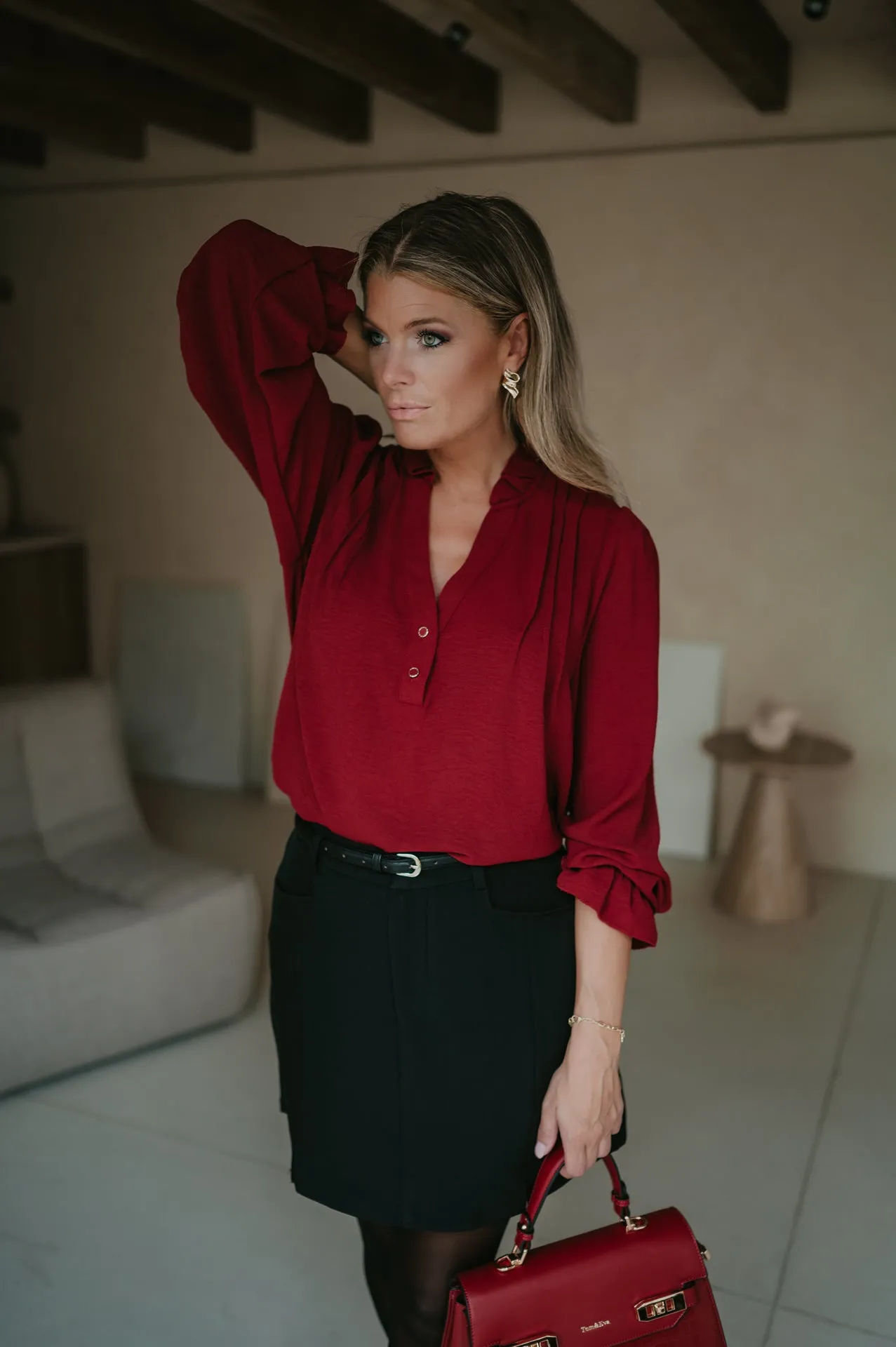 Cittadine blouse I Bordeaux