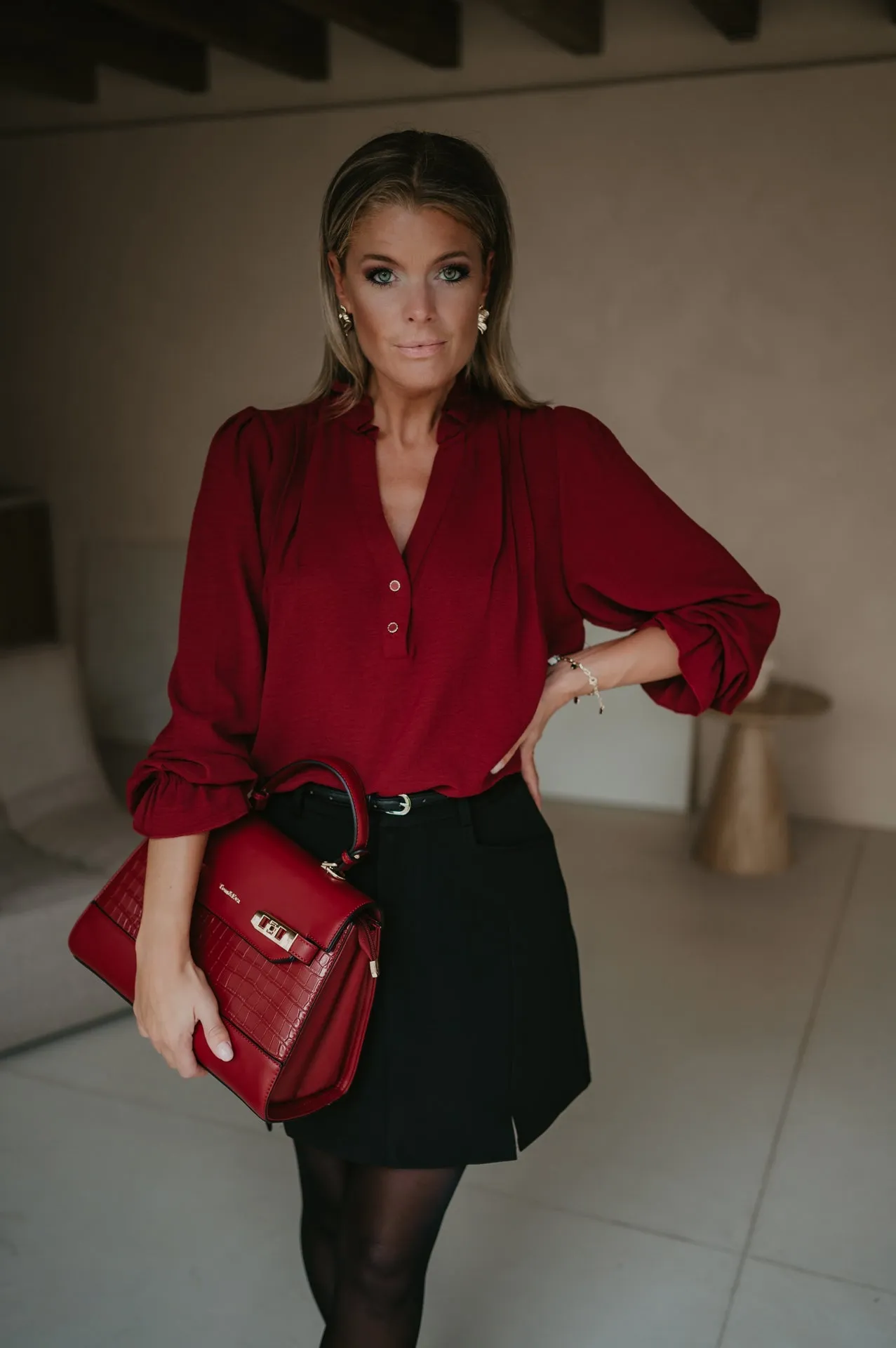 Cittadine blouse I Bordeaux