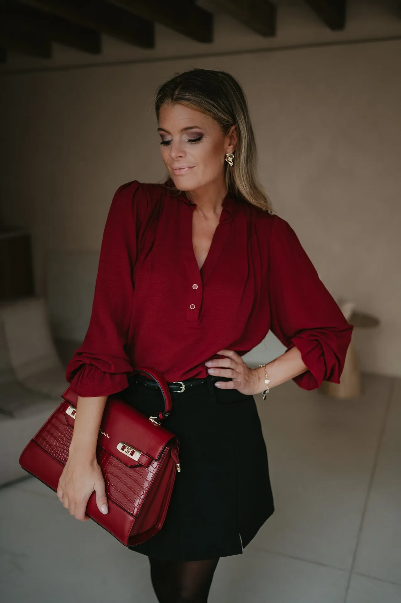 Cittadine blouse I Bordeaux