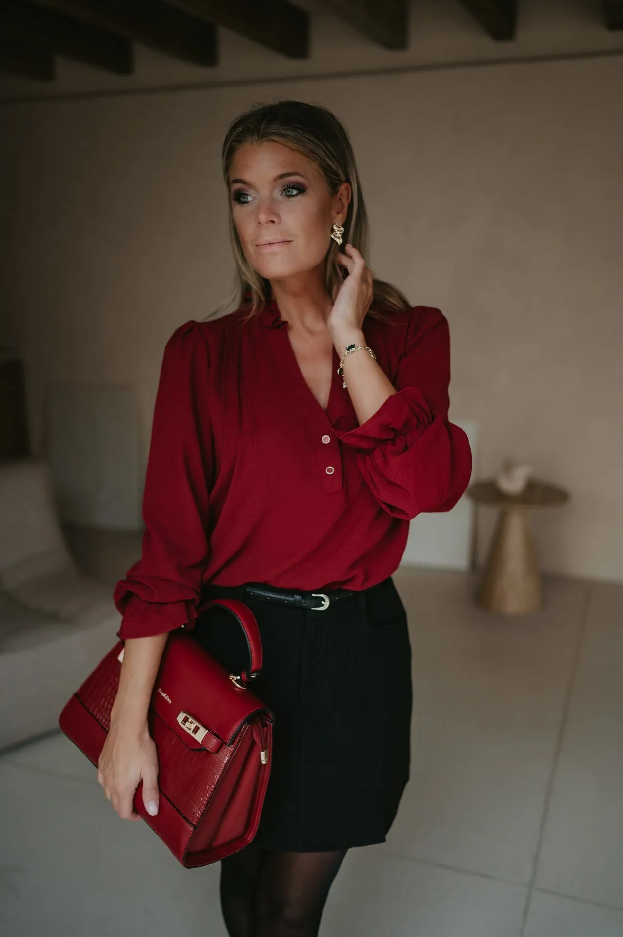 Cittadine blouse I Bordeaux