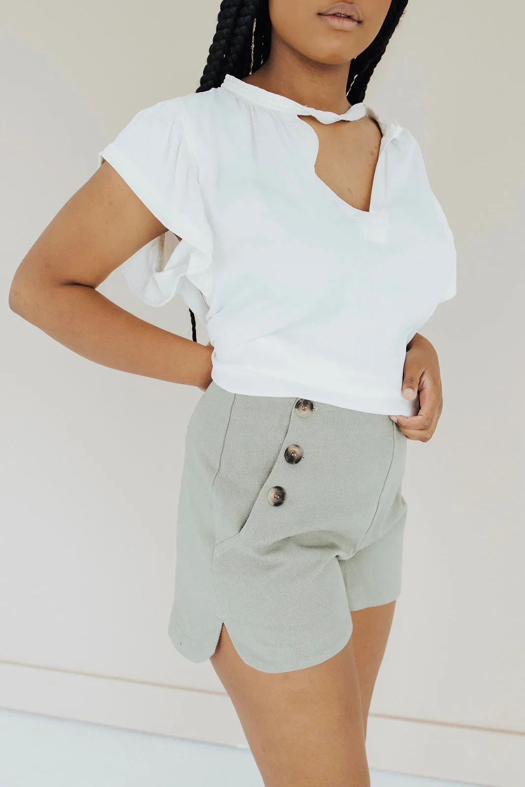 Clovis High Waisted Shorts - FINAL SALE