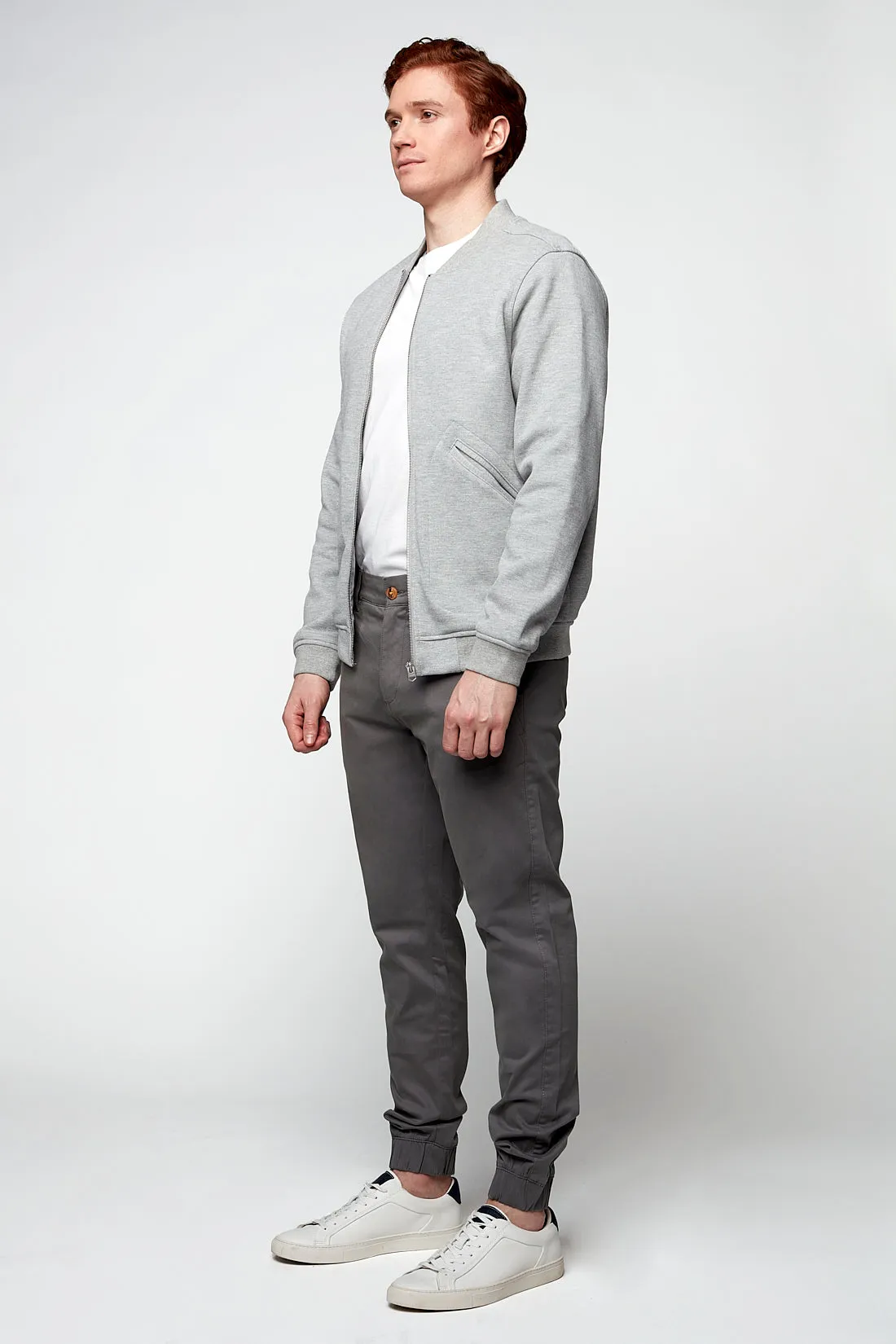 COOPER -  Slim Fit Chino Jogger - Dark Grey