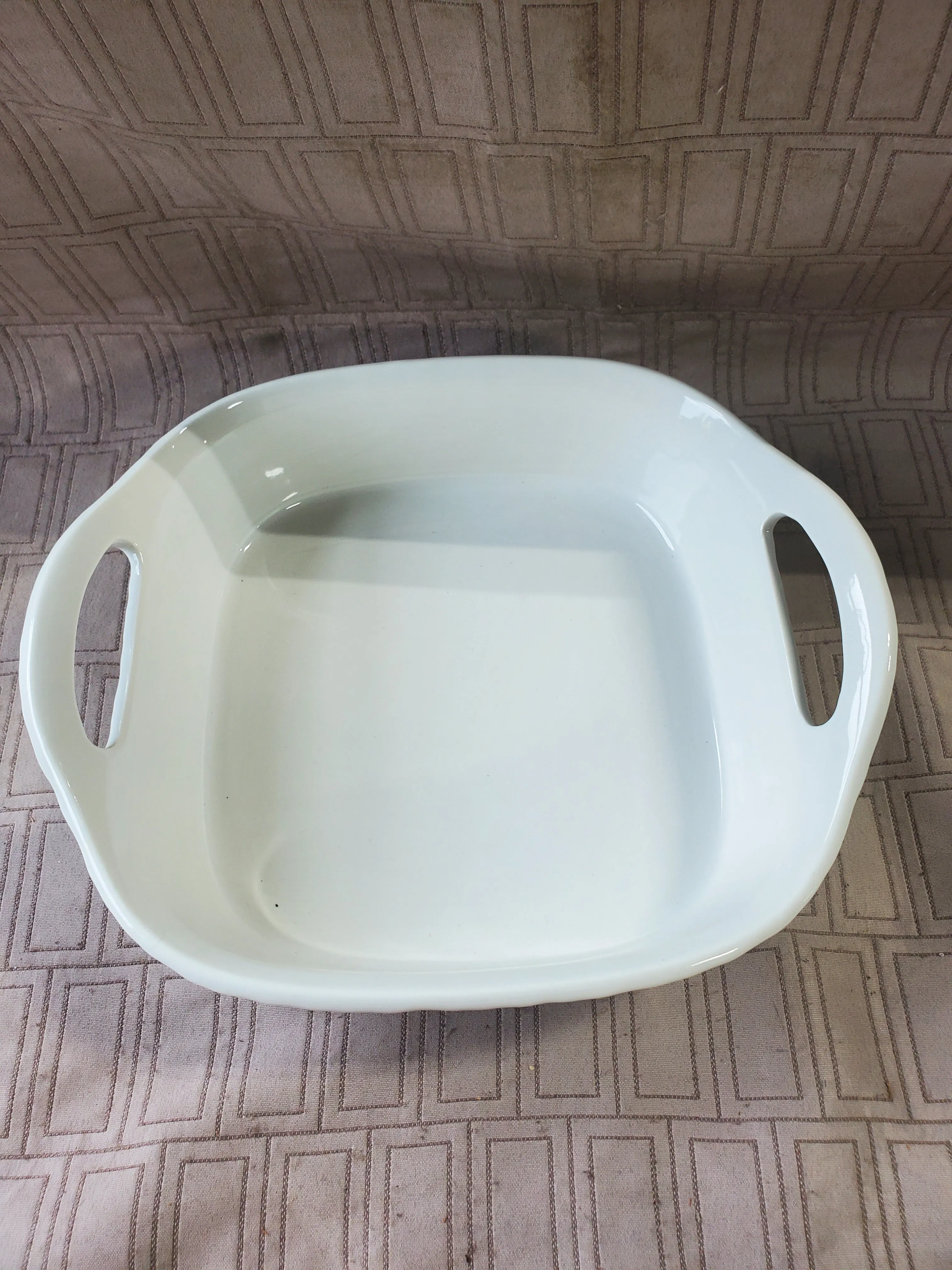 Corning Ware French White Square Casserole Dish