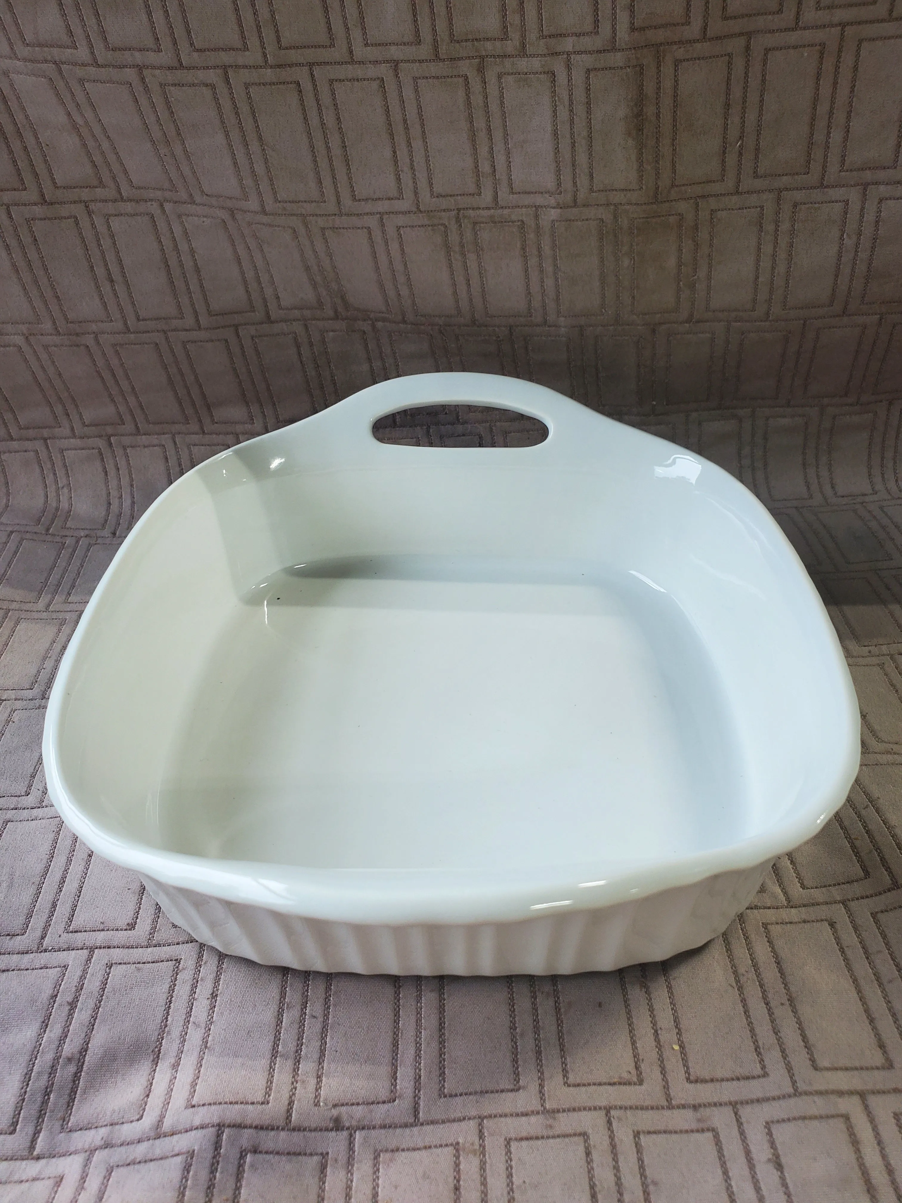 Corning Ware French White Square Casserole Dish