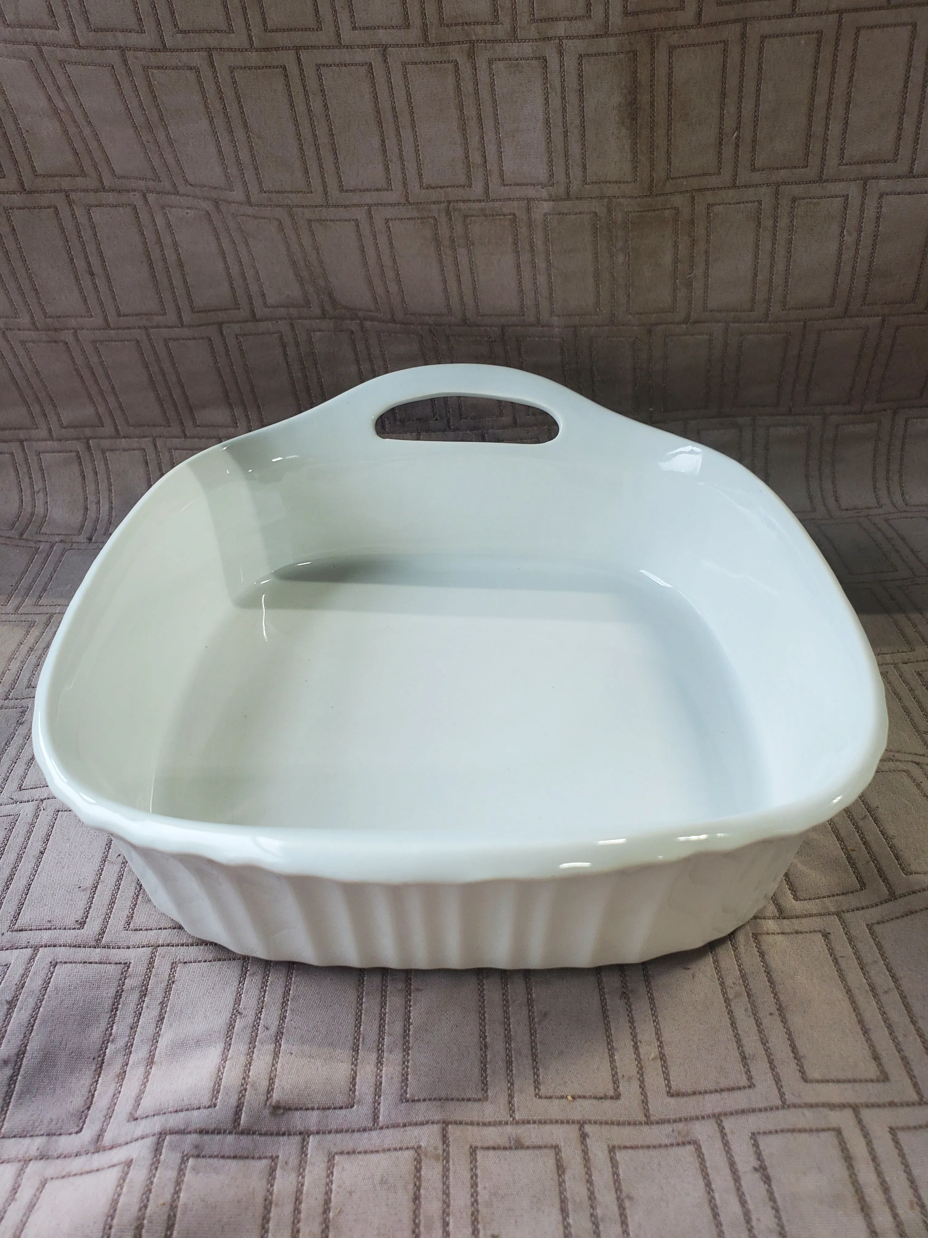 Corning Ware French White Square Casserole Dish