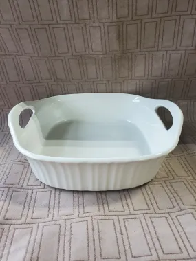 Corning Ware French White Square Casserole Dish