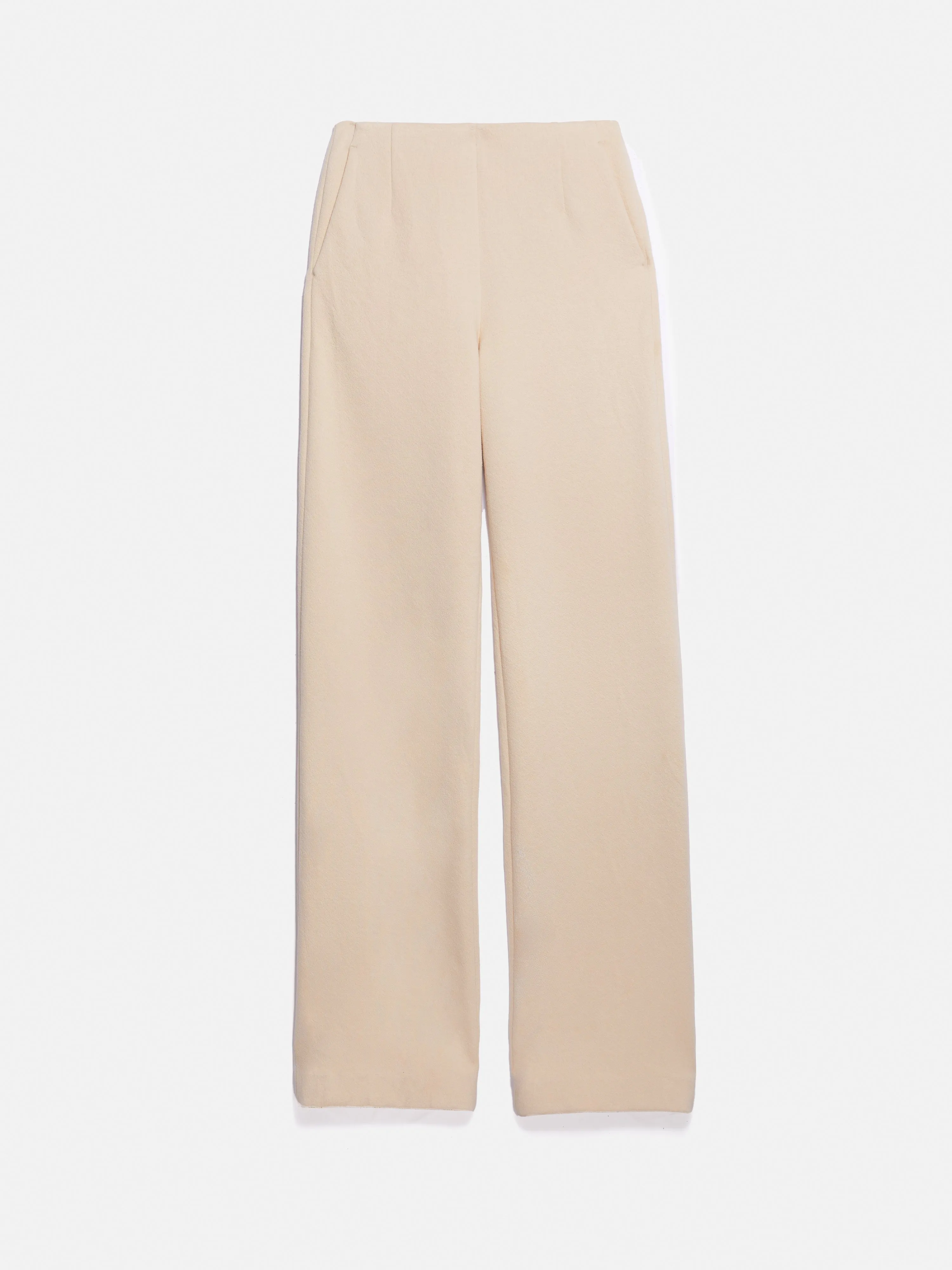 Crepe Ponte Jersey Blake Trouser | Cream