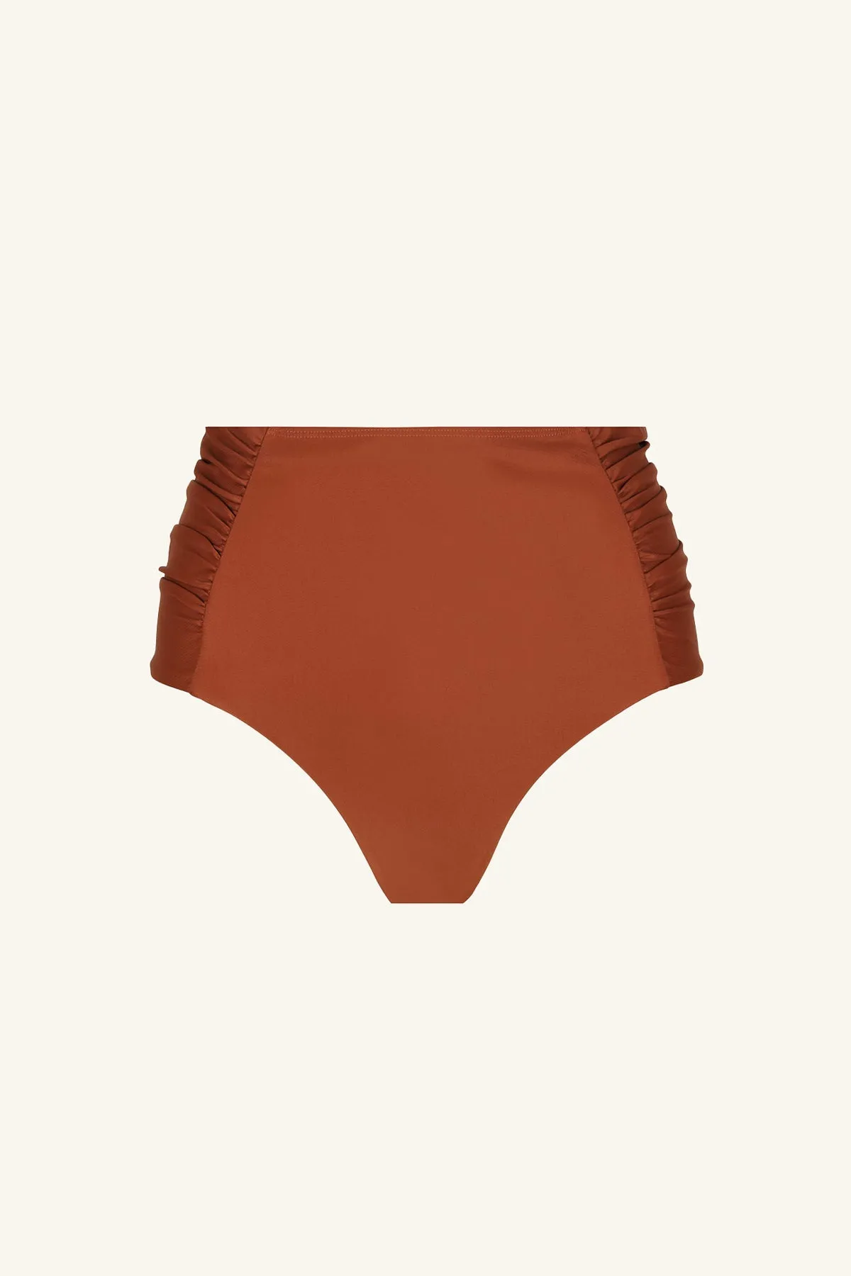 DAIQUIRI HIGH WAISTED RUCHED BOTTOM - AMARETTO