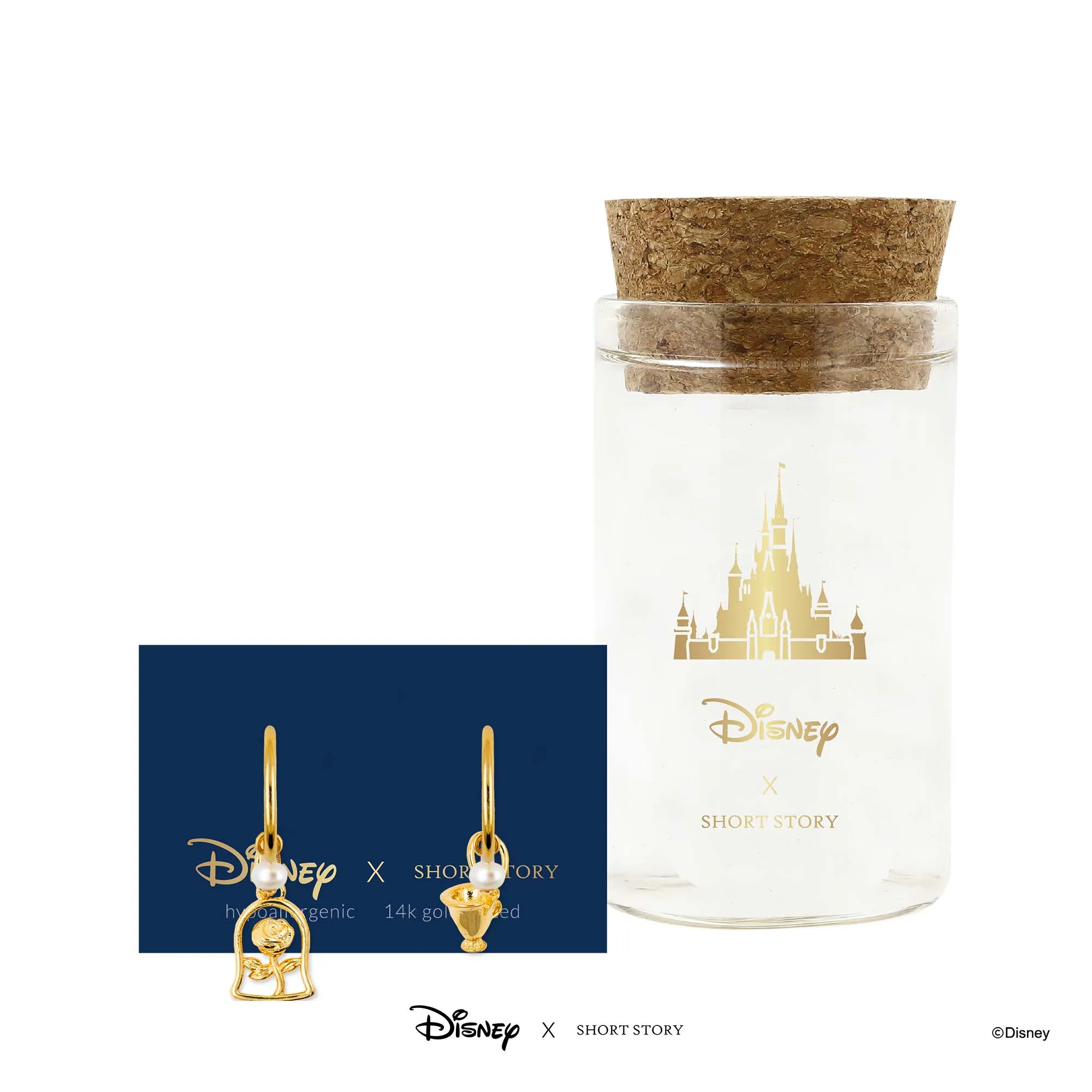 Disney Hoop Earring Beauty and the Beast