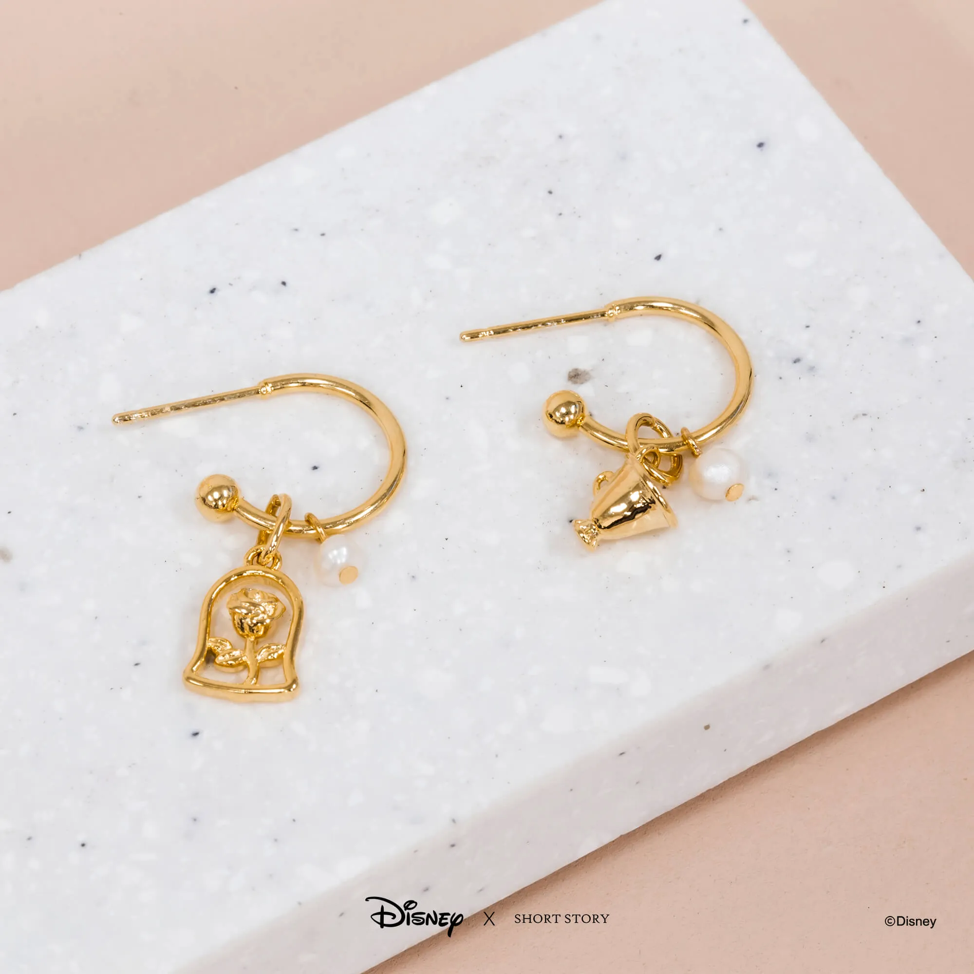 Disney Hoop Earring Beauty and the Beast