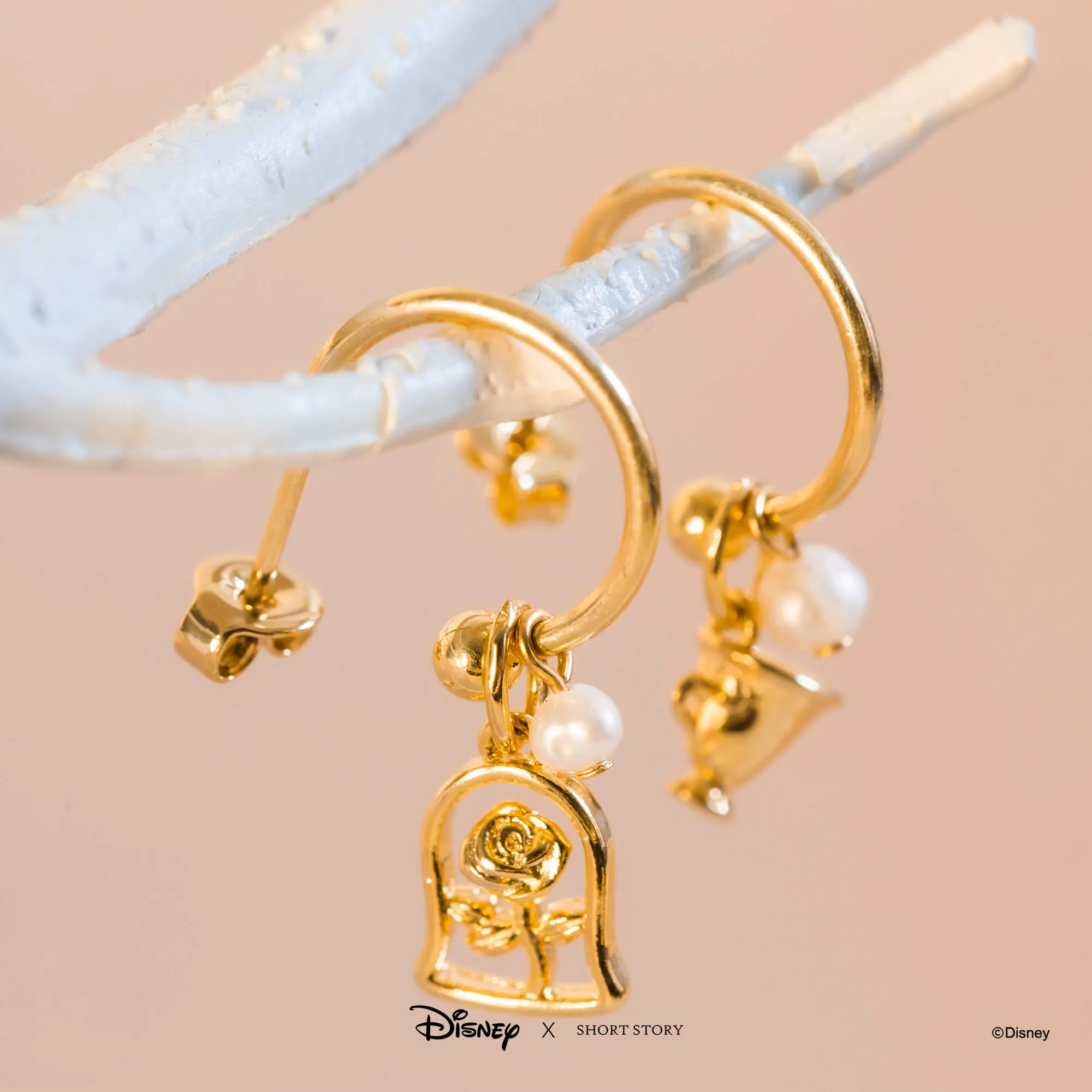 Disney Hoop Earring Beauty and the Beast