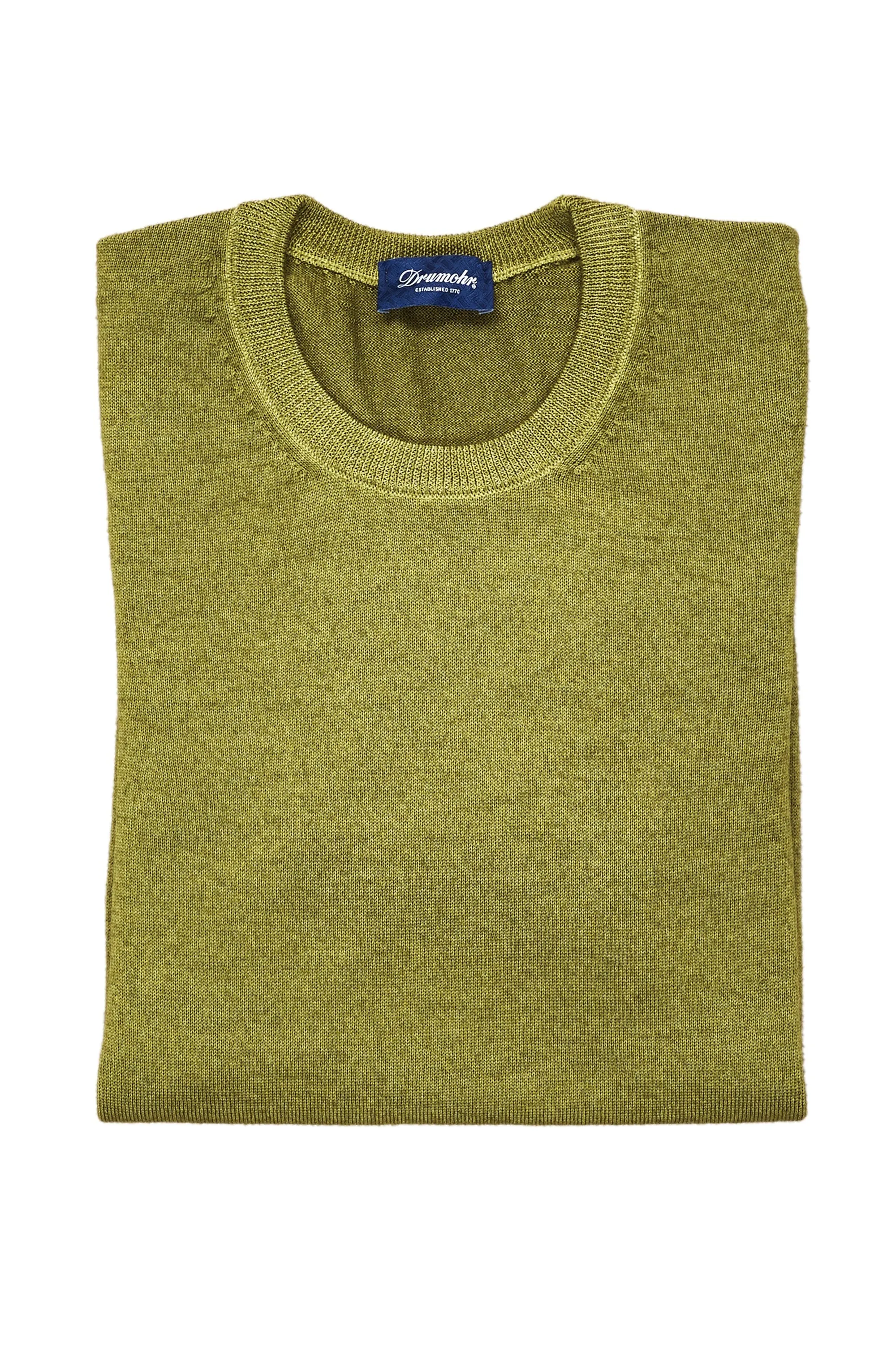 Drumohr Avocado Merino Wool Crewneck Sweater