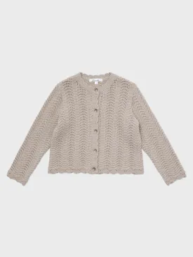 Estelle Knit Cardigan Mocha Beige