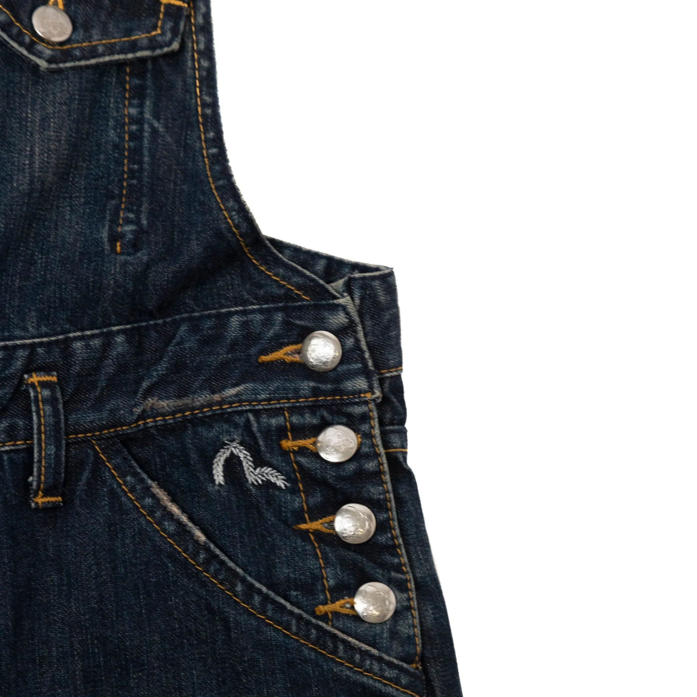 Evisu Dark Wash Dungarees