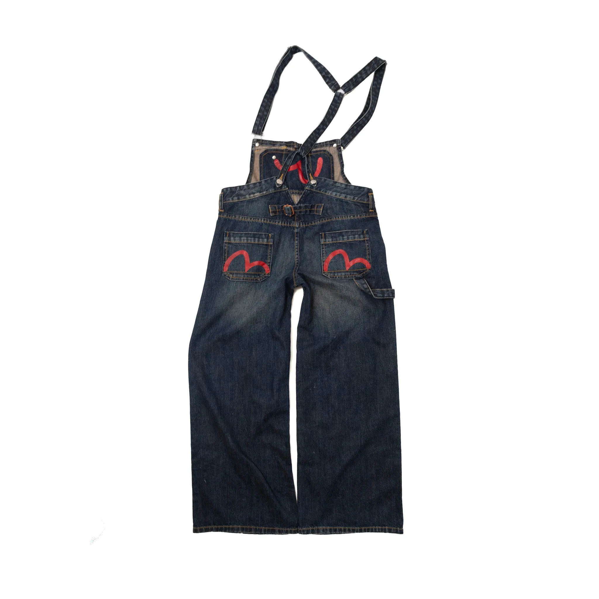 Evisu Dark Wash Dungarees