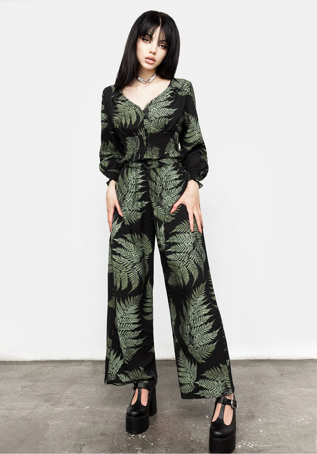 Fern Flowy Trousers