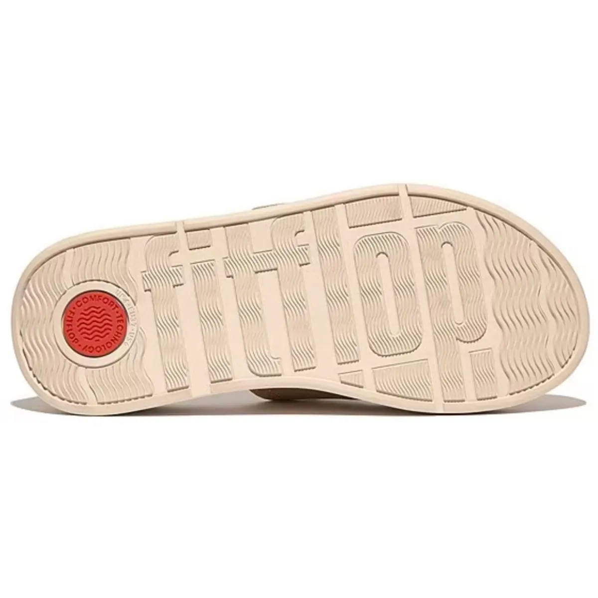 FitFlop Women's F-Mode Buckle Shimmer Platino