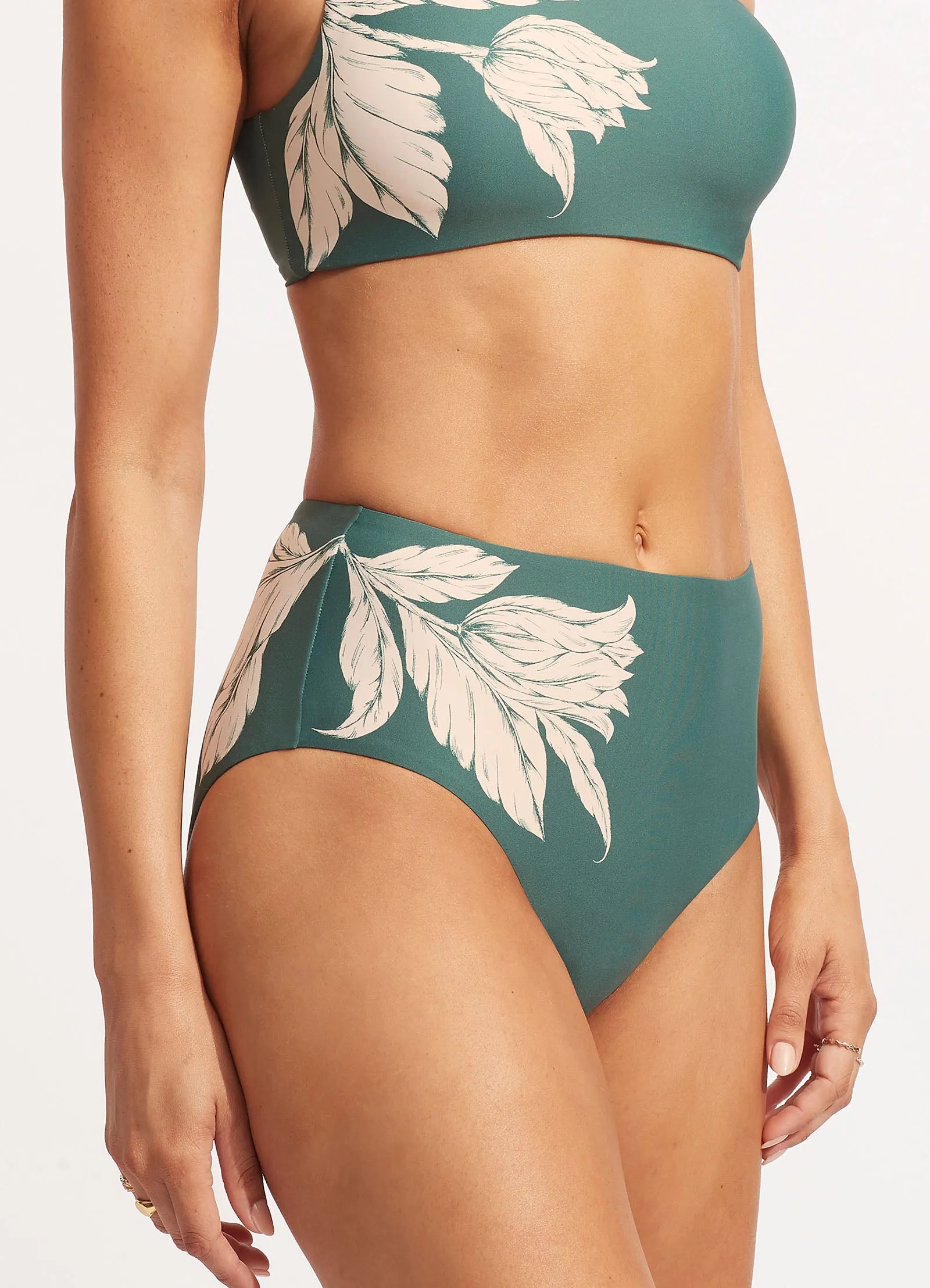 Fleur de Bloom High Waisted Pant - Evergreen