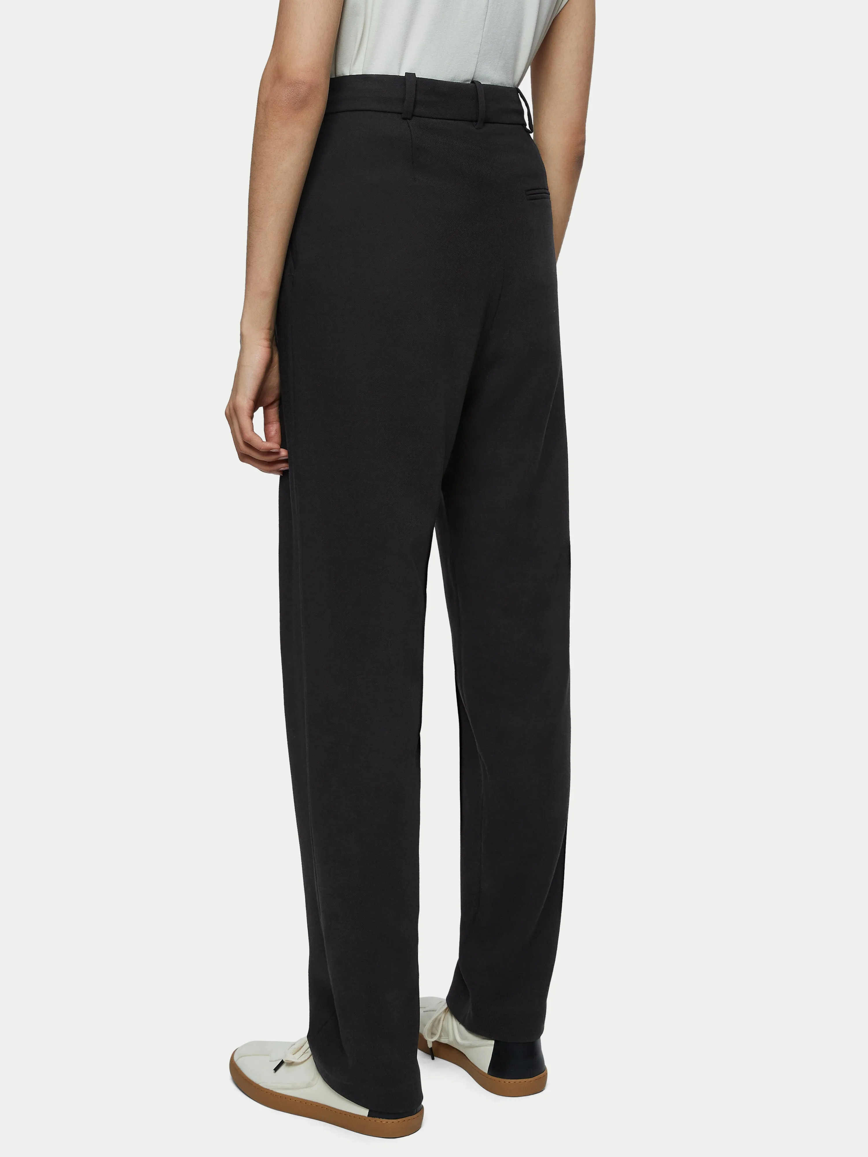 Fluid Twill Logan Trouser | Black