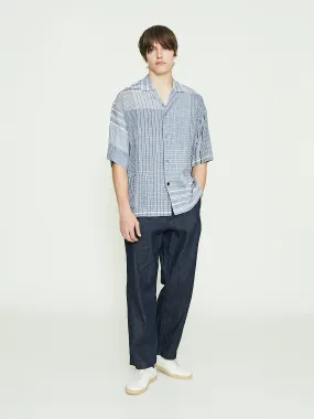 Front Pocket Short Pyjama Shirt in Navy