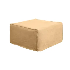 Havre Linen Slipcover Ottoman - 70cm