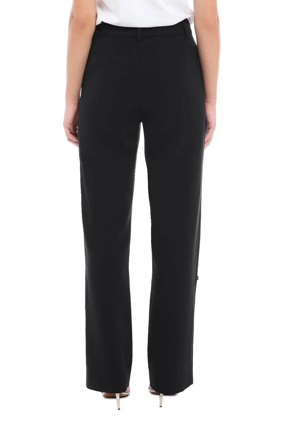 High Waisted Full Length Trouser