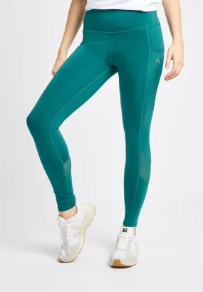 High Waisted Pocket Leggings-Teal