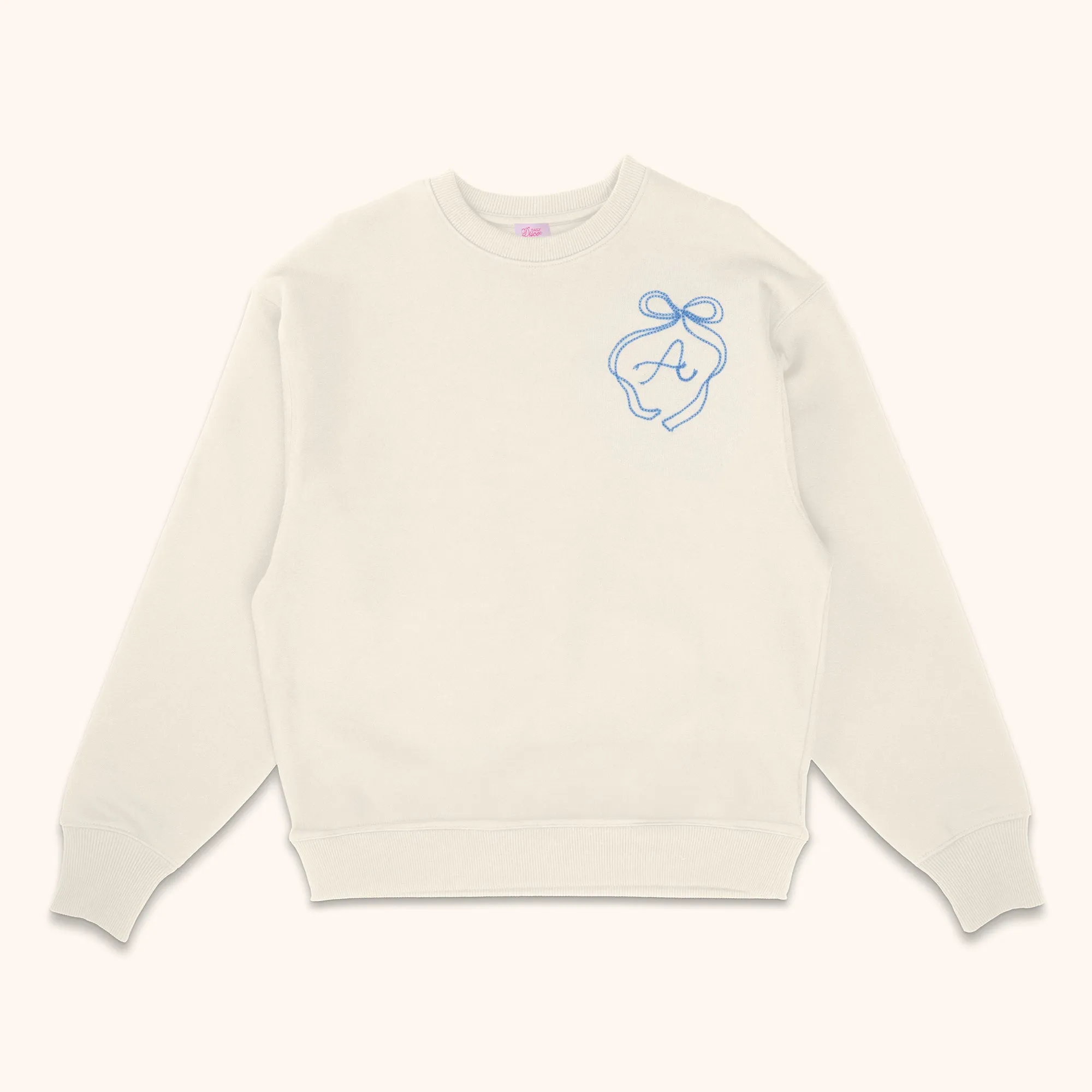 Initial Bow Sweatshirt