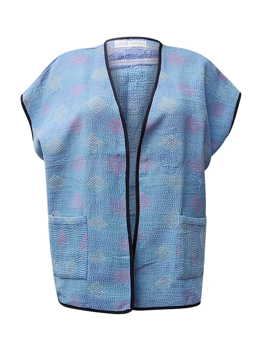 kantha reversible vest samyuta