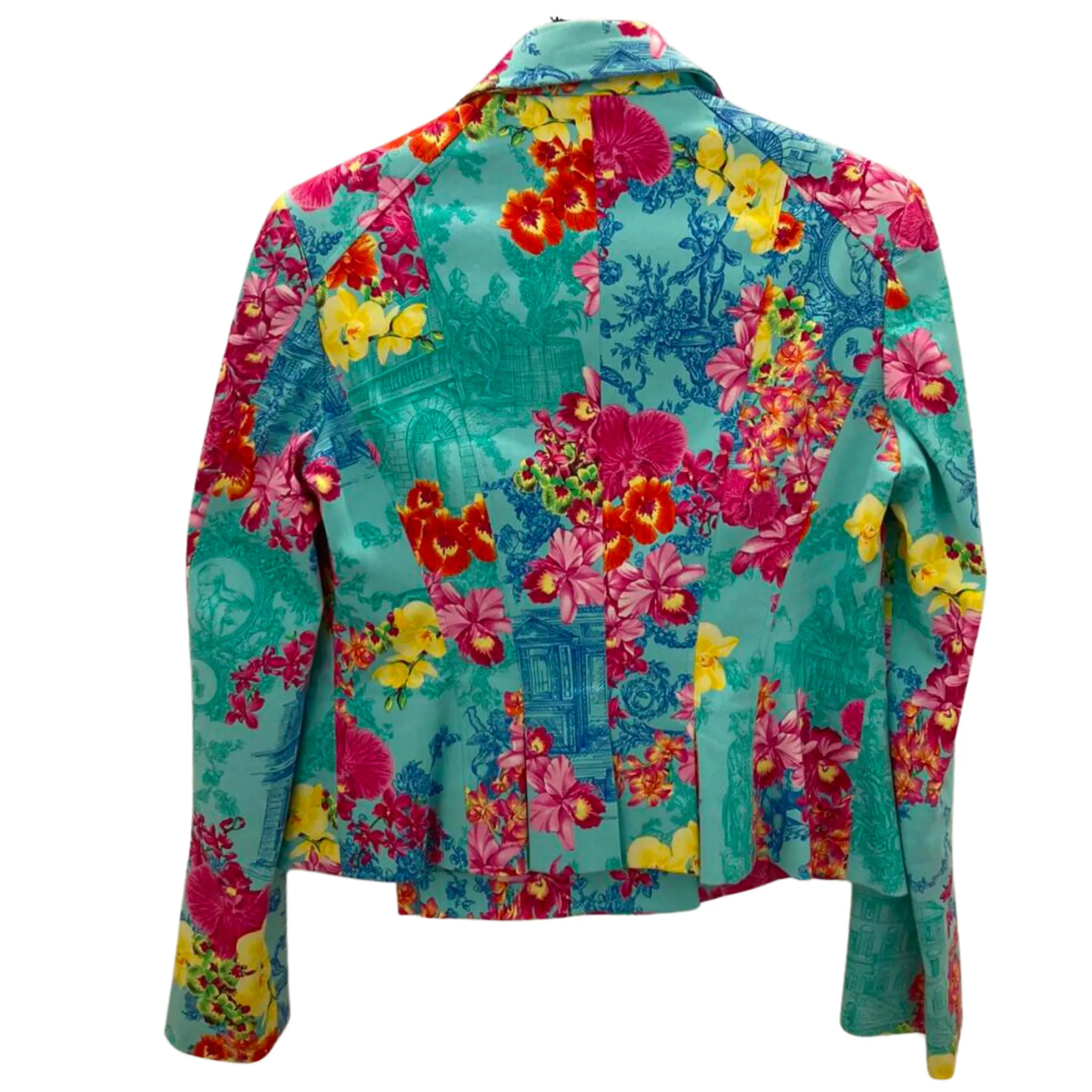 Light Blue Floral Print Blazer (Pre-loved)