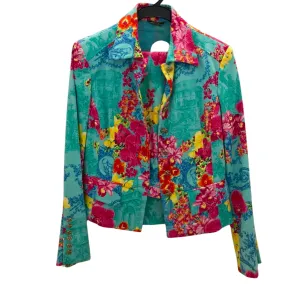 Light Blue Floral Print Blazer (Pre-loved)