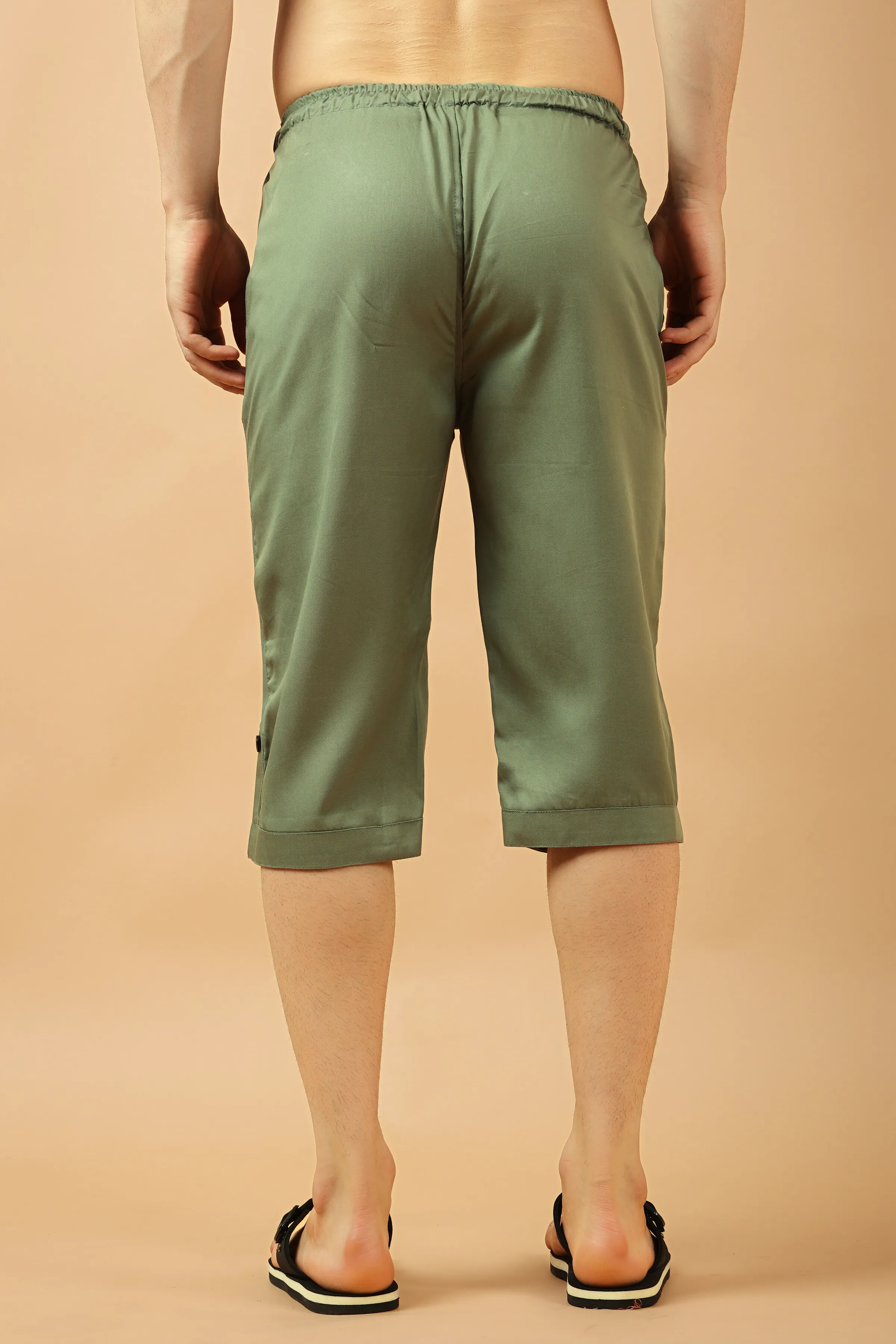 Light Green Tencel Capri