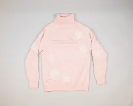 Light Pink With Snowflakes-Small Christmas Sweater