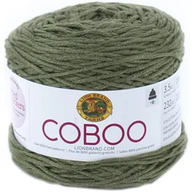 Lion Brand Coboo Yarn - Olive 100g