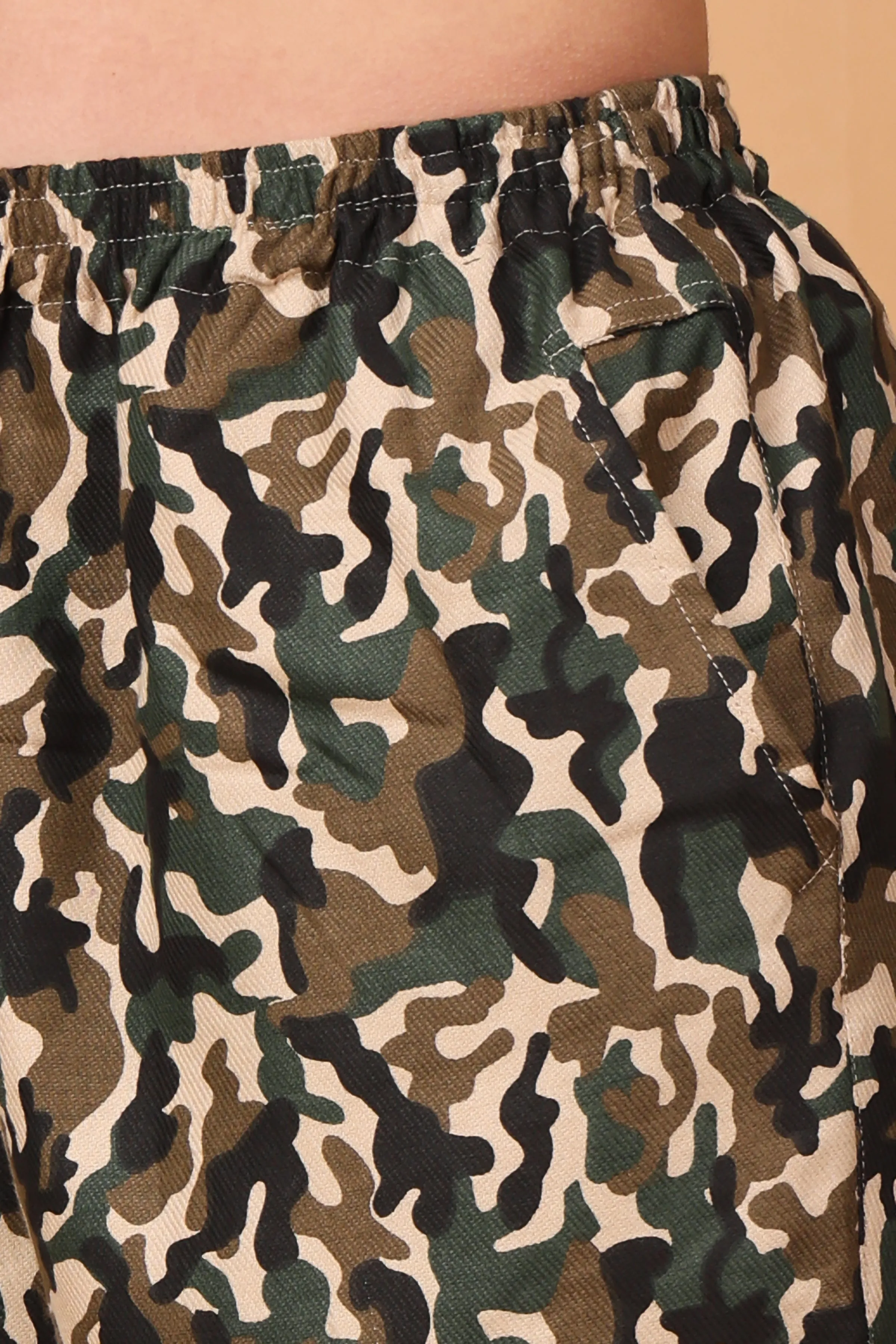 Military Mirage Printed Shorts