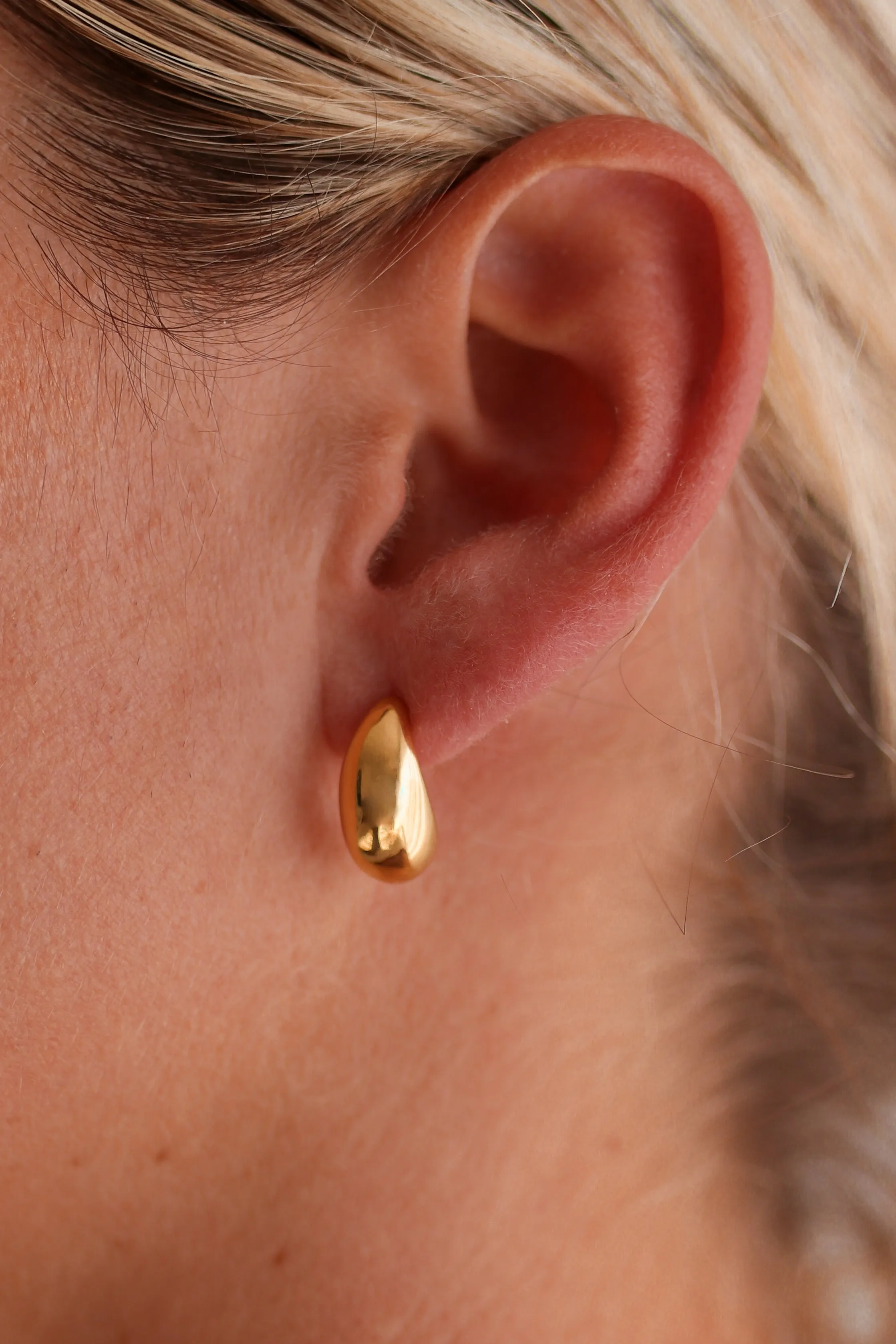 Nadia - Gold or Silver Plated Stainless Stud Earrings