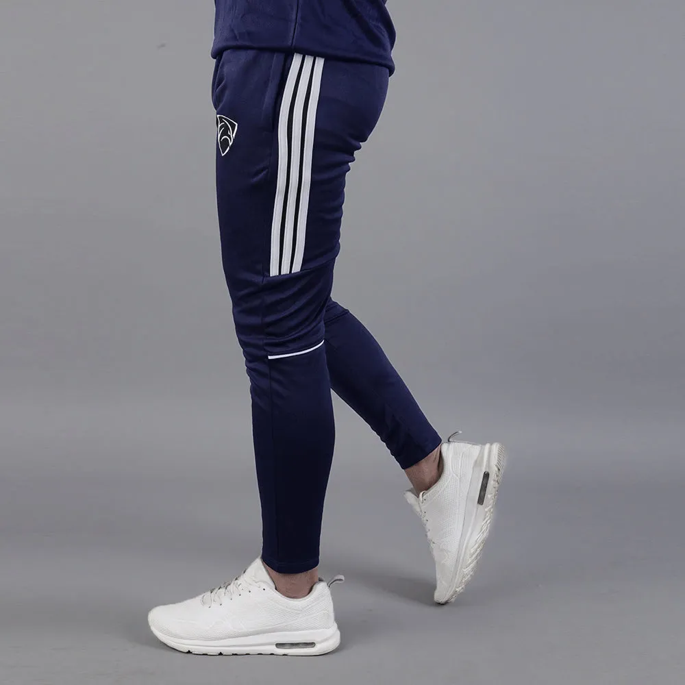 Navy Three Stripes Hawk Series Bottoms With Piping