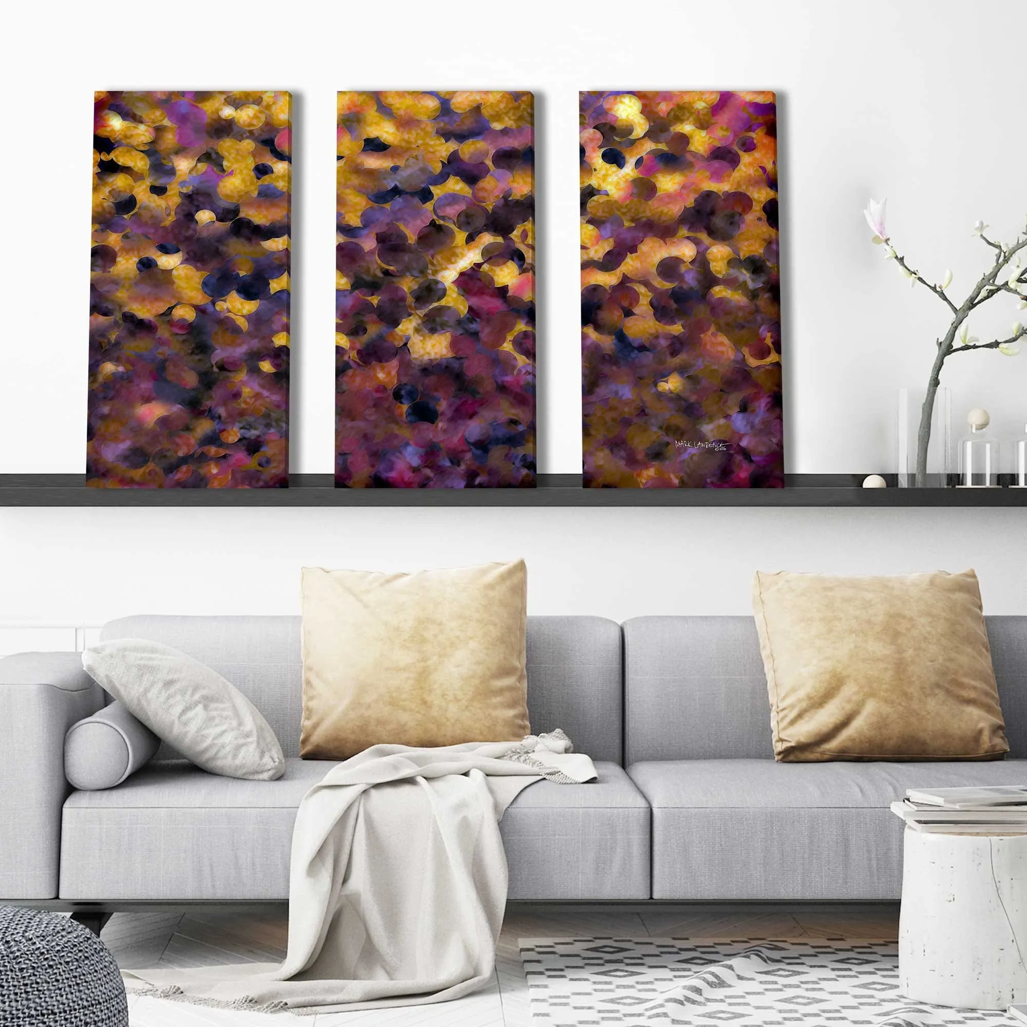 "1 Chronicles 29 13 Thank You God" 3 Piece Set on Canvas