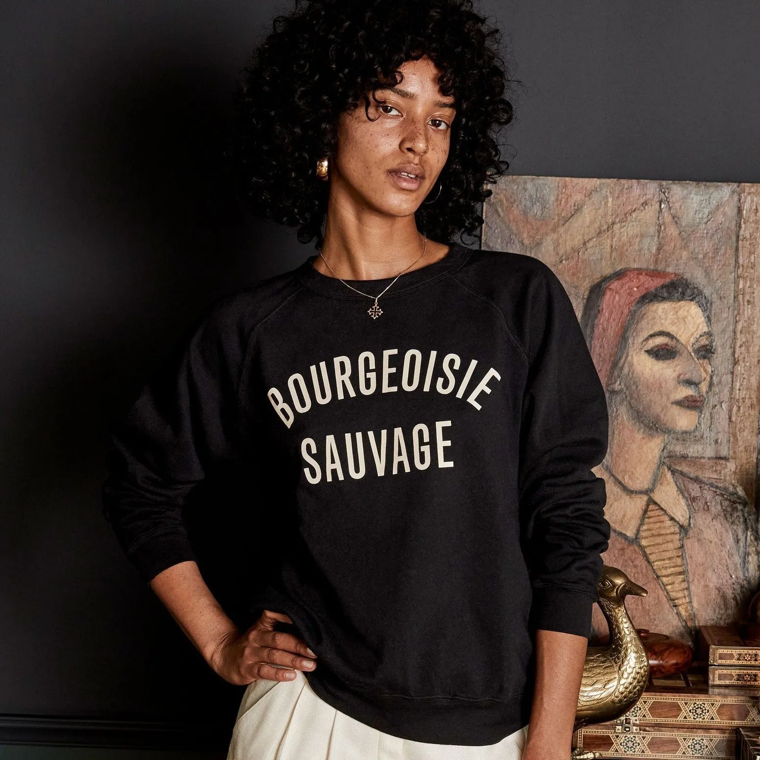 "Bourgeoisie Sauvage" Sweatshirt (Black)