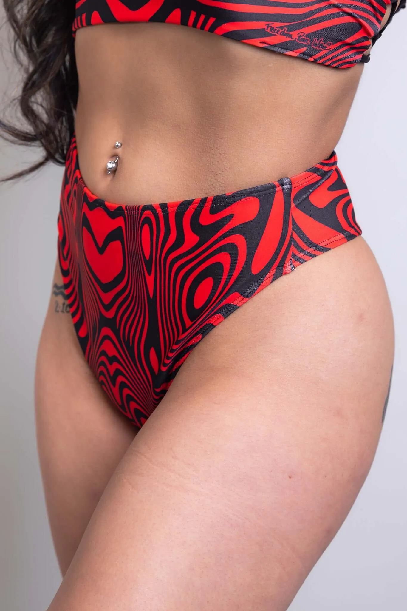 Red Void High Waisted Thong