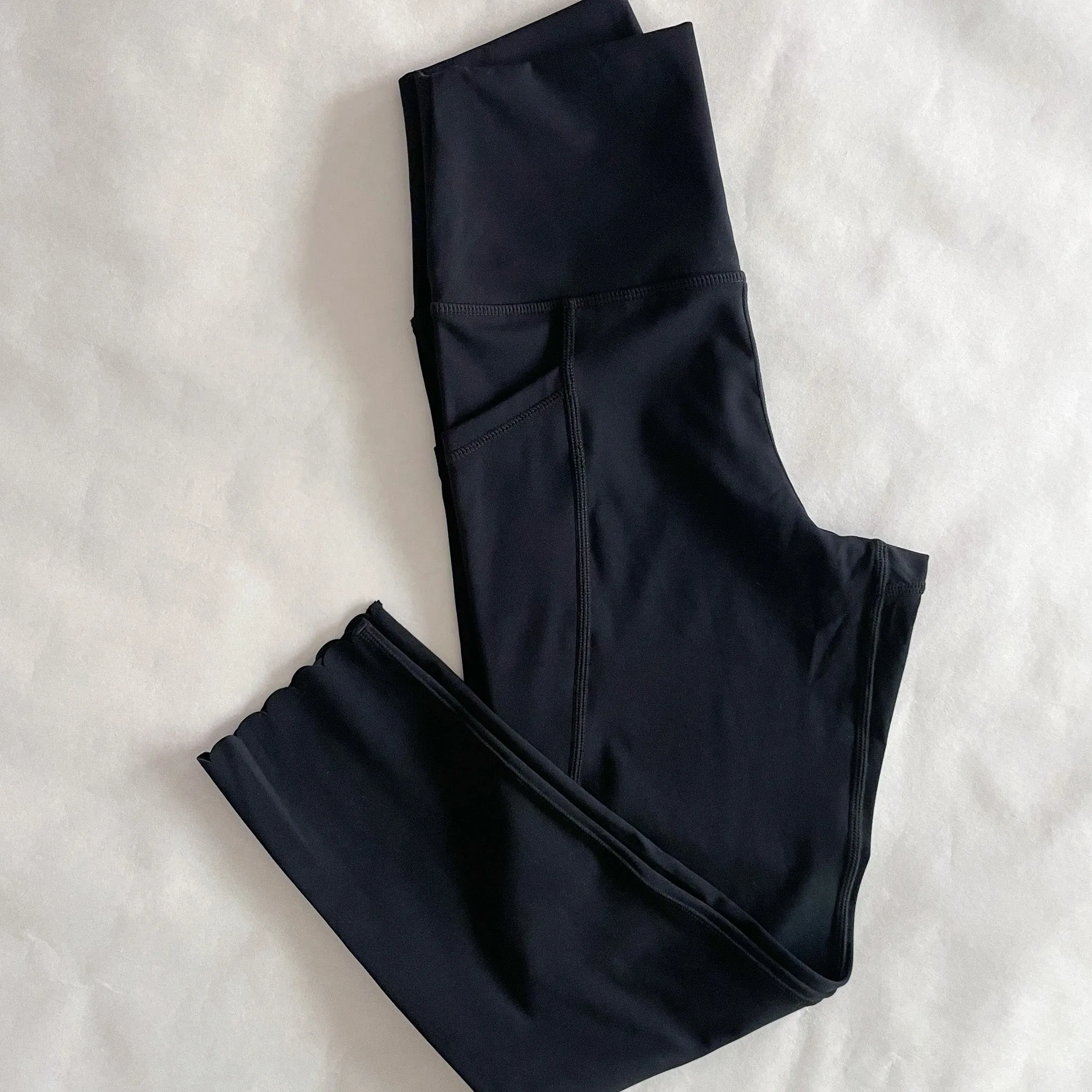 Scallop Tummy Control Postpartum Legging 21.5'' (Noir)