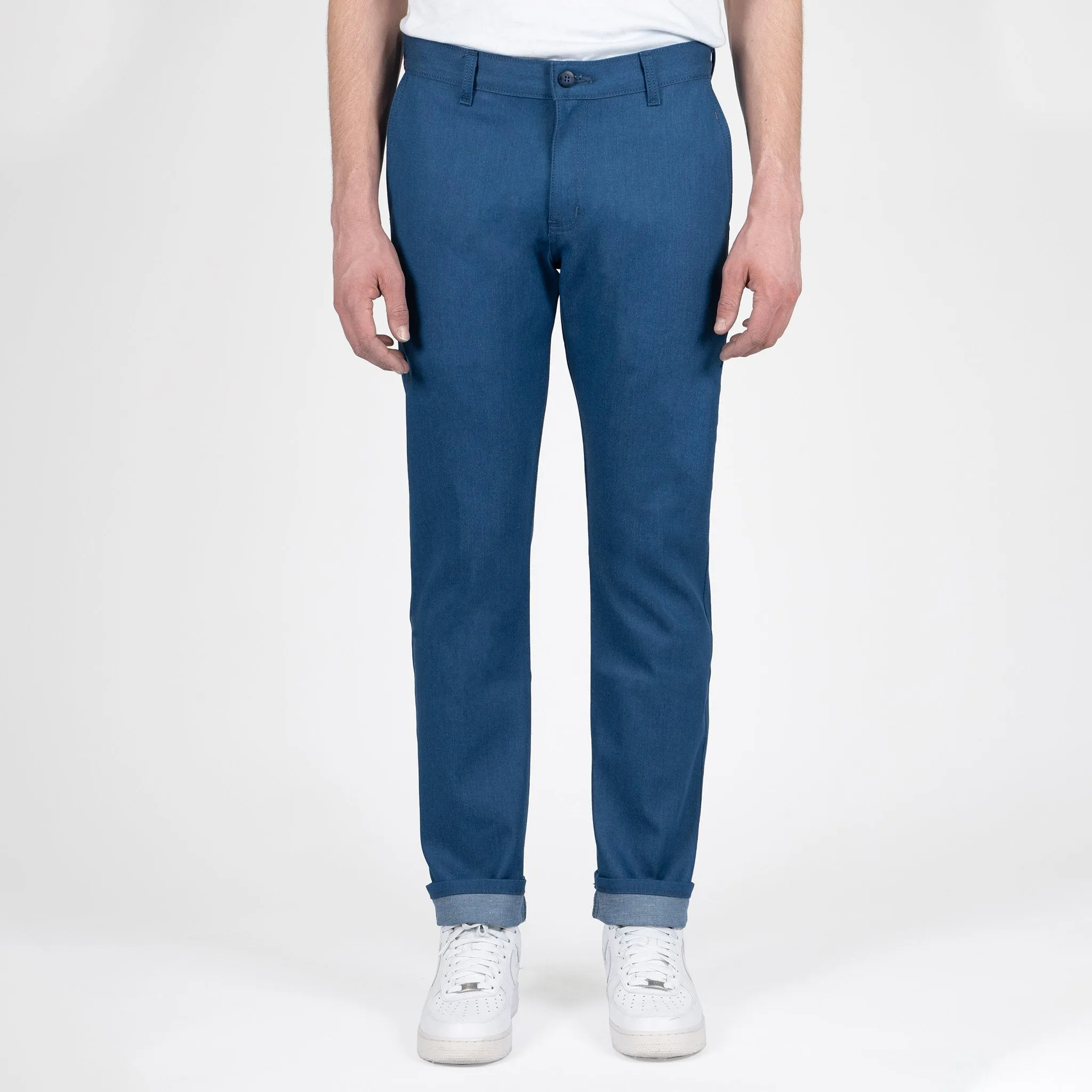 Slim Chino - Pale Indigo Stretch Chino