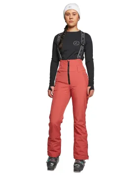 SOFTSHELL HIGH RISE PANT - MINERAL RED