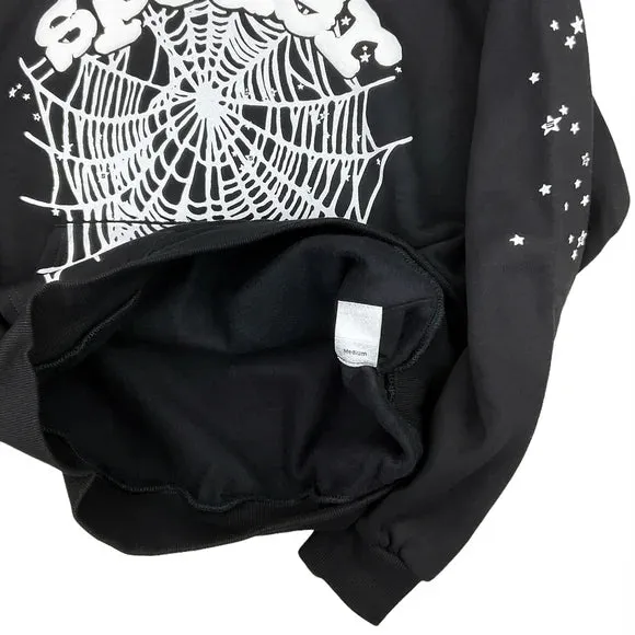 Sp5der - OG Web Hoodie - Black/White